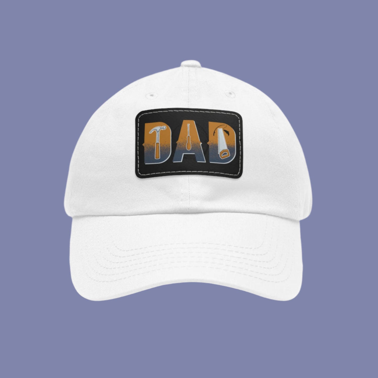 Stylish Dad Hat with Leather Patch, Gift for Father's Day, Casual Headwear, Trendy Cap, Outdoor Accessories