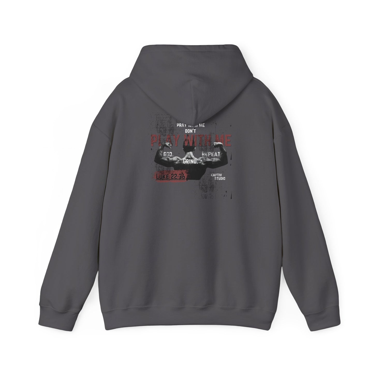 Hooded Sweatshirt - Boxing Workout 'Pray with Me Don't Play with Me'