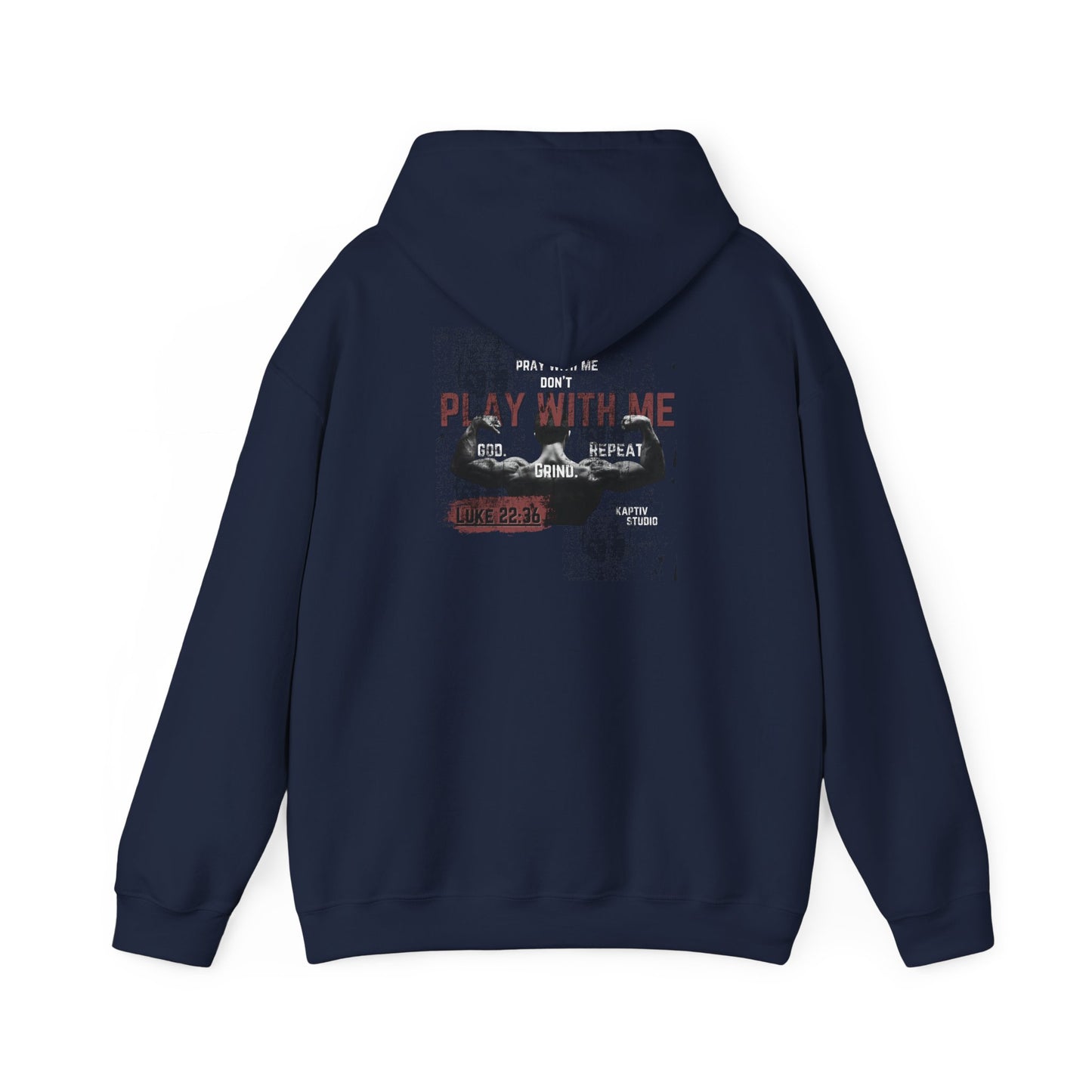 Hooded Sweatshirt - Boxing Workout 'Pray with Me Don't Play with Me'
