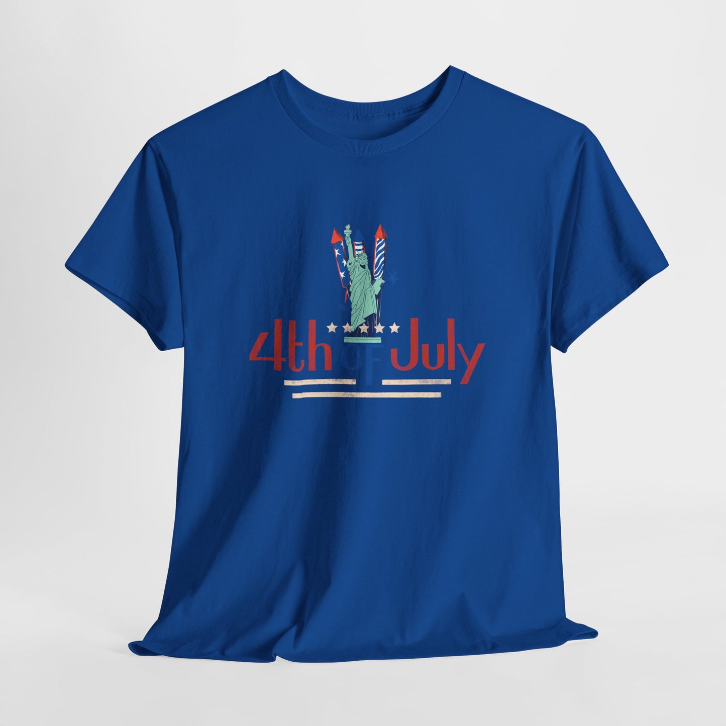 4th Of July Unisex Heavy Cotton Tee Patriotic Independence Day Shirt Casual Summer Wear USA Pride T Shirt Holiday Gift Idea