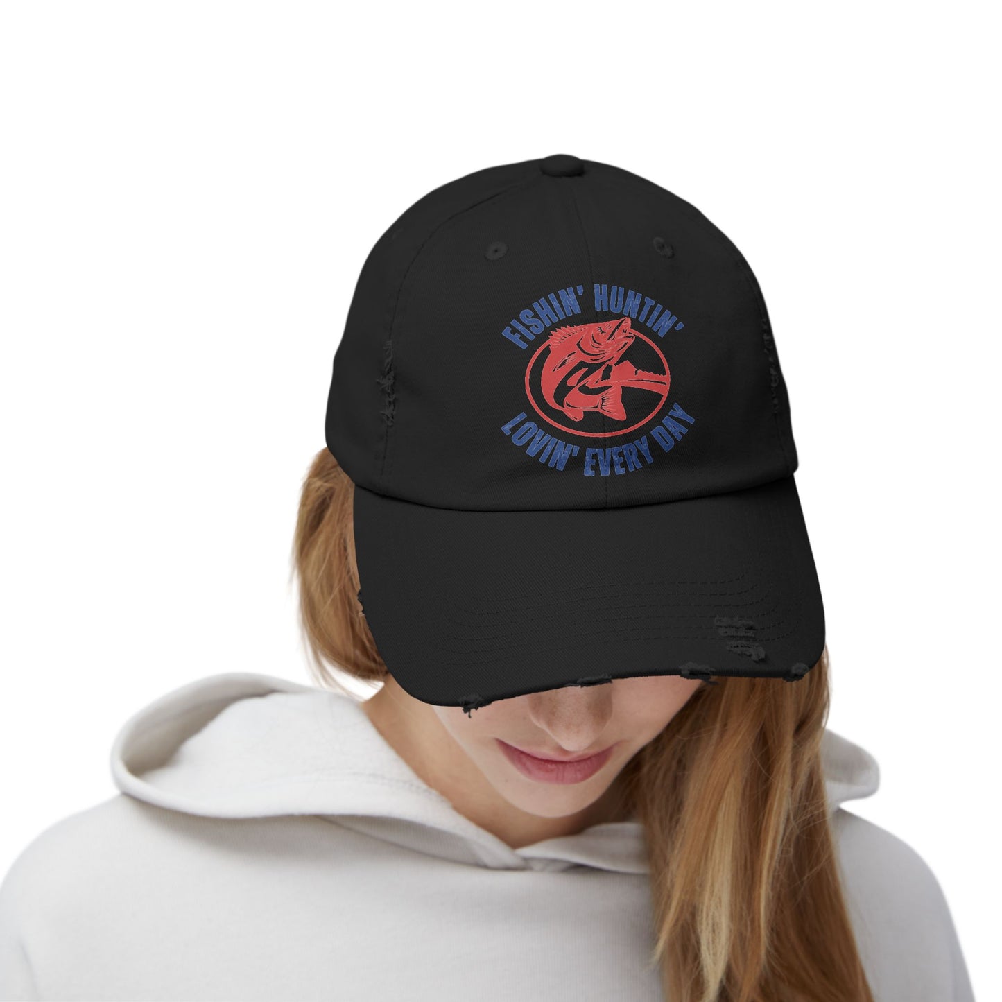 Cap with Fishin Huntin Lovin Everyday Design - Unisex