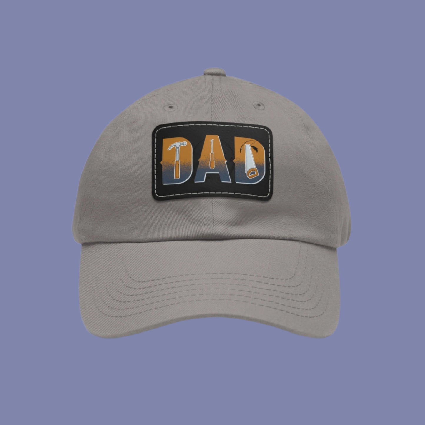 Stylish Dad Hat with Leather Patch, Gift for Father's Day, Casual Headwear, Trendy Cap, Outdoor Accessories