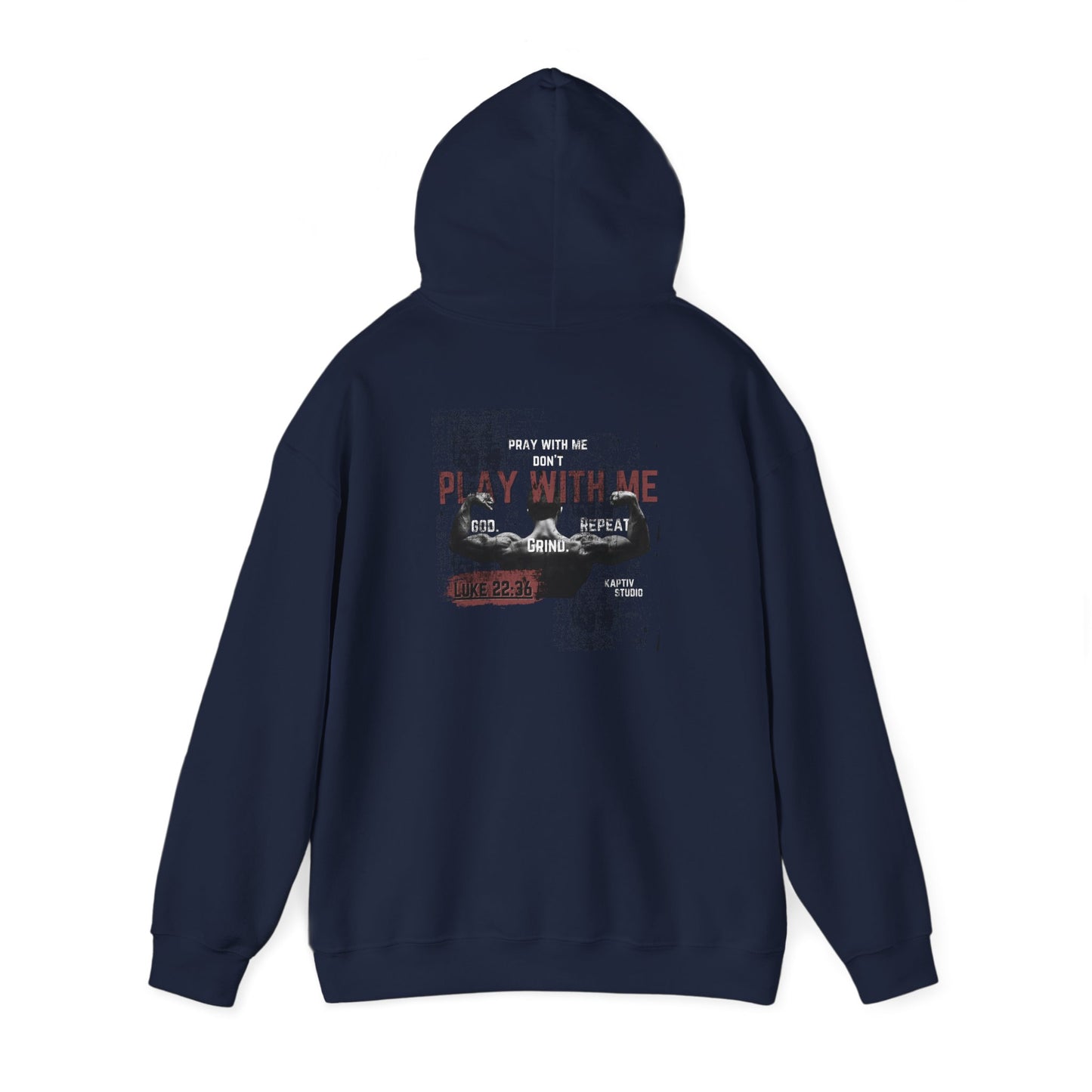 Hooded Sweatshirt - Boxing Workout 'Pray with Me Don't Play with Me'