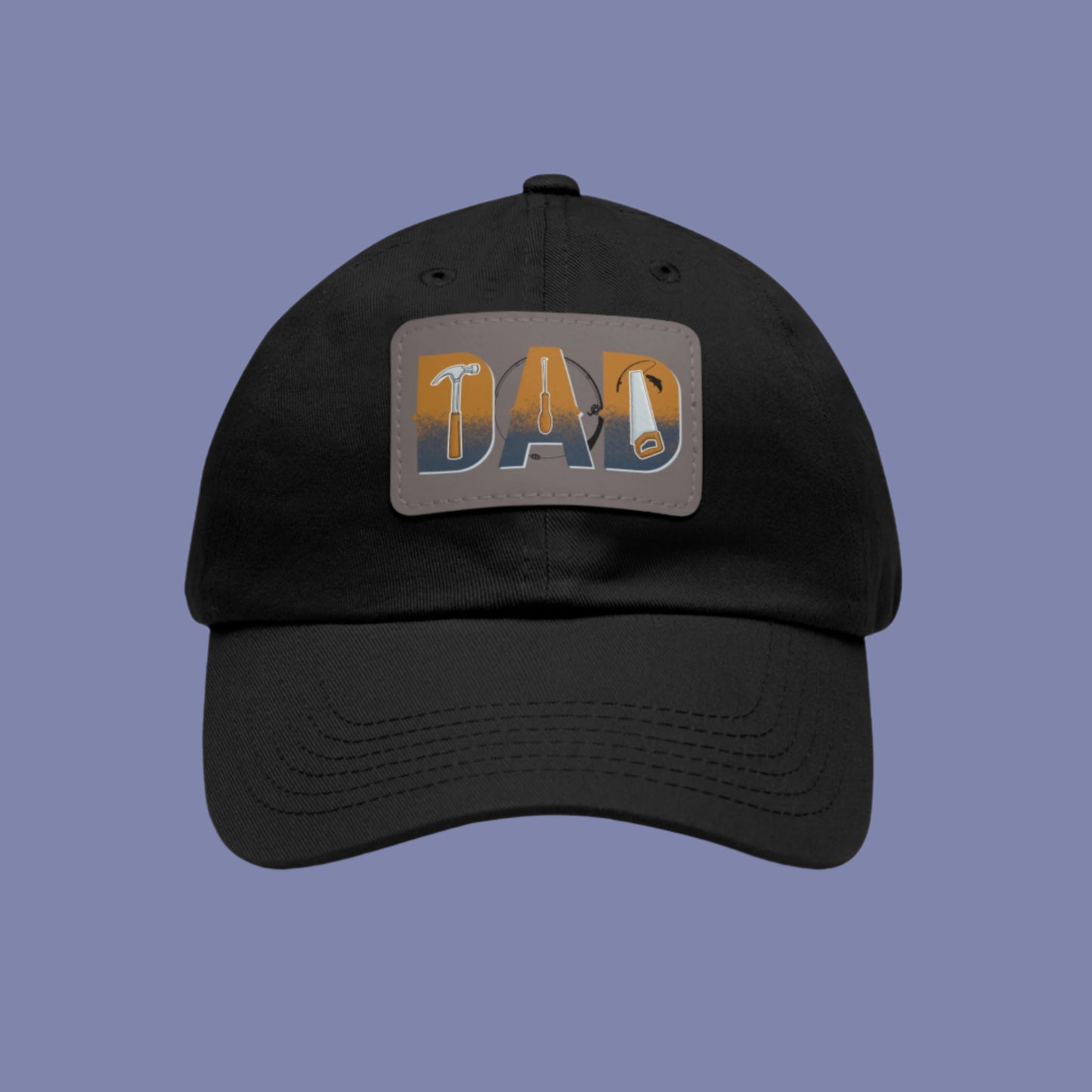 Stylish Dad Hat with Leather Patch, Gift for Father's Day, Casual Headwear, Trendy Cap, Outdoor Accessories