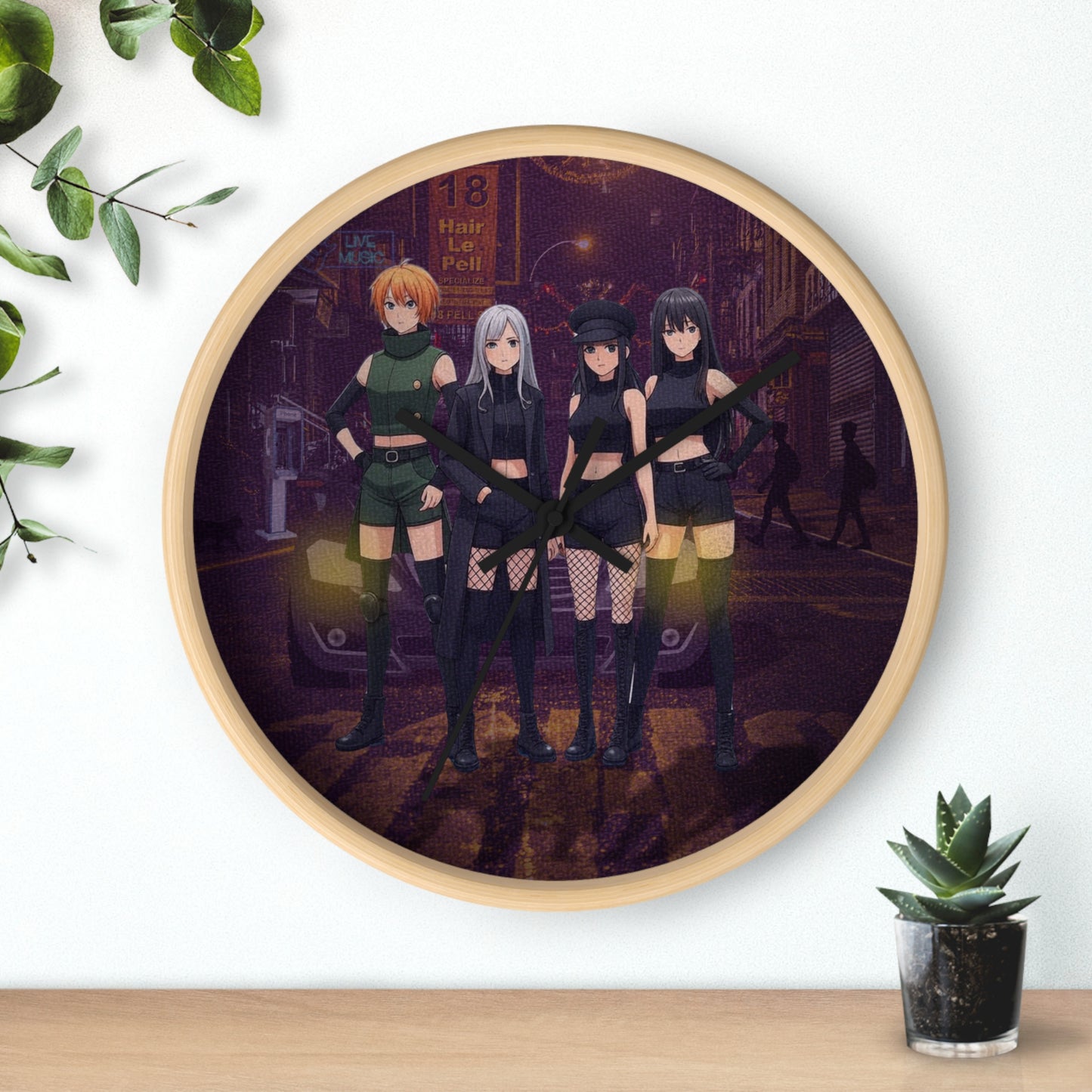 Anime-Inspired Wall Clock: Home Decor for Fans & Geeky Enthusiasts