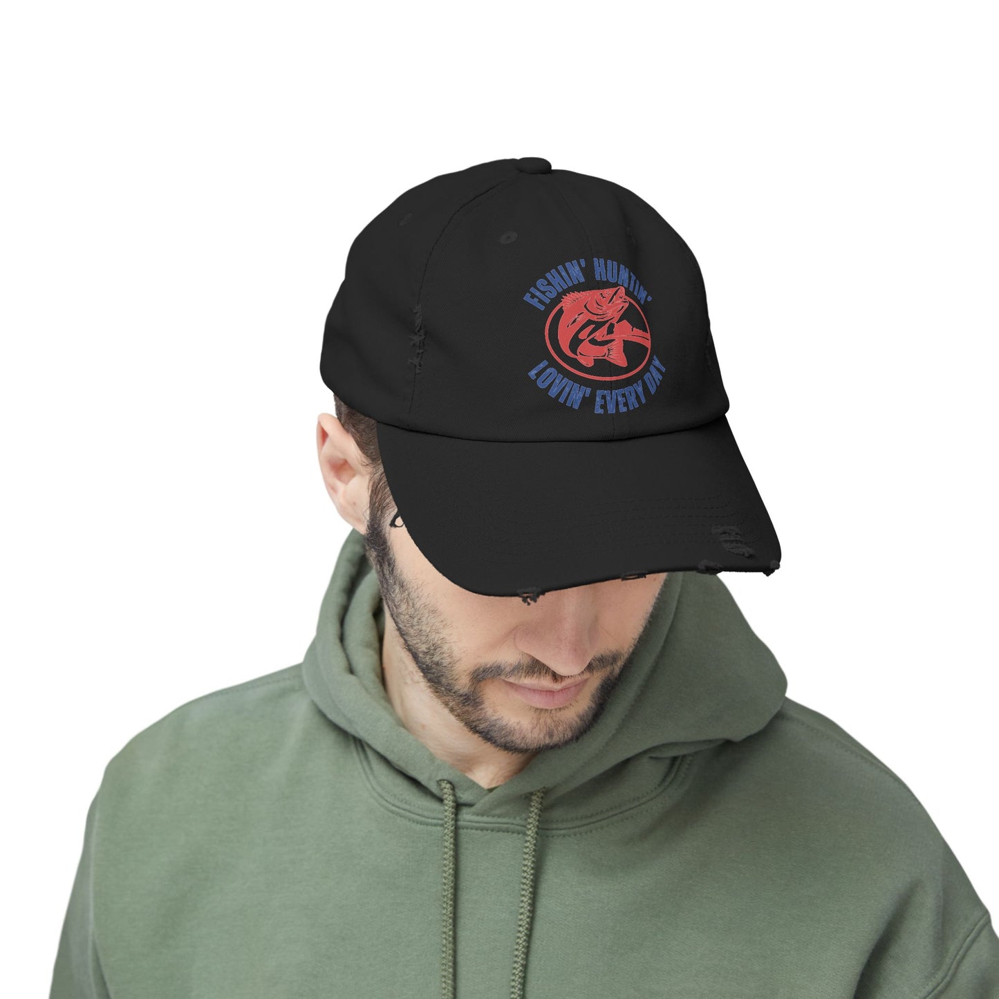 Cap with Fishin Huntin Lovin Everyday Design - Unisex
