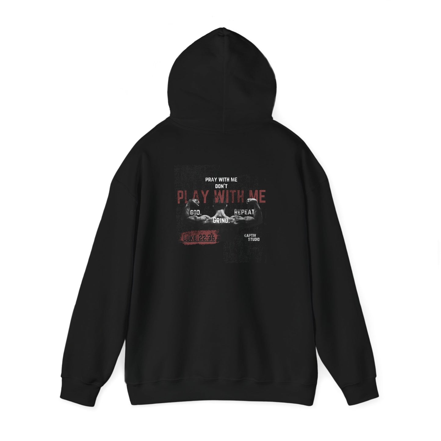 Hooded Sweatshirt - Boxing Workout 'Pray with Me Don't Play with Me'