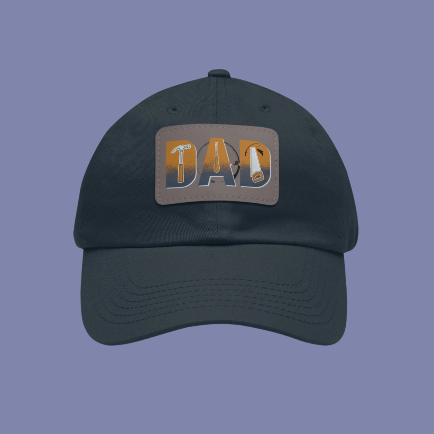 Stylish Dad Hat with Leather Patch, Gift for Father's Day, Casual Headwear, Trendy Cap, Outdoor Accessories