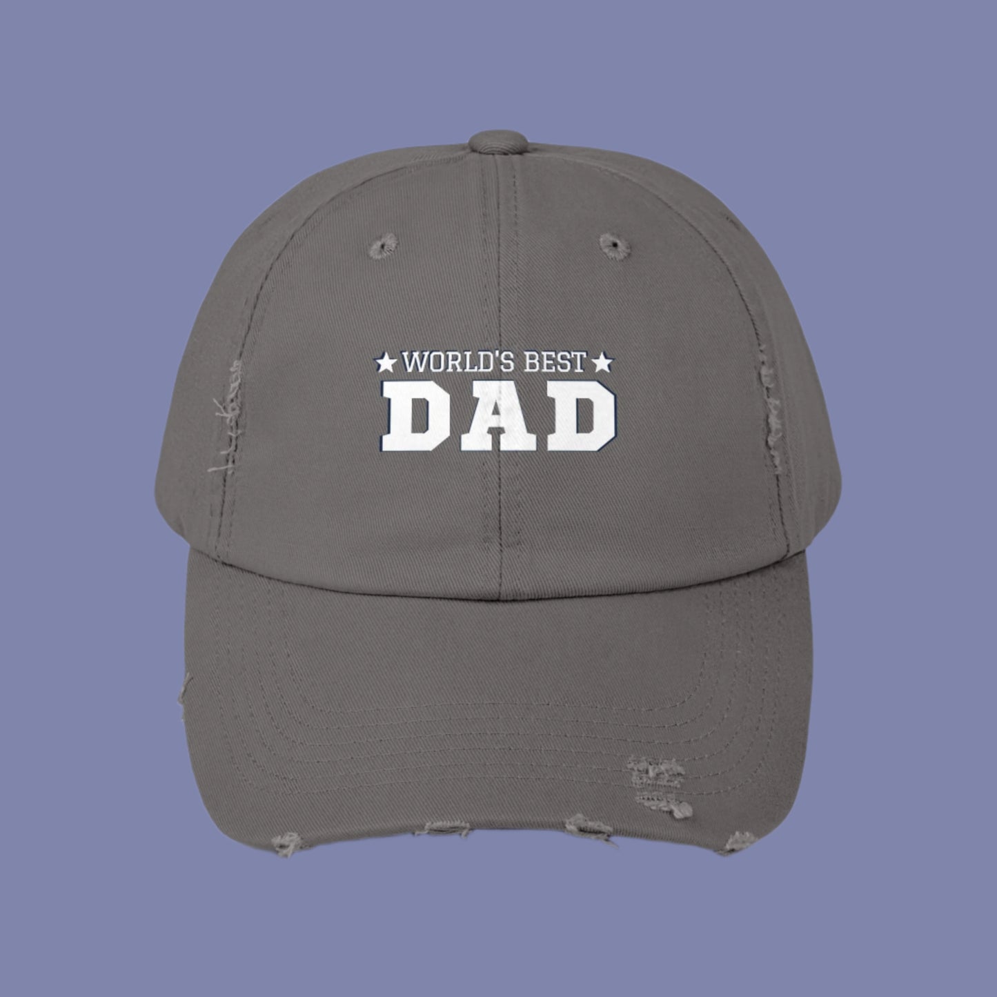 World's Best Dad Distressed Cap - Unisex Gift for Father's Day