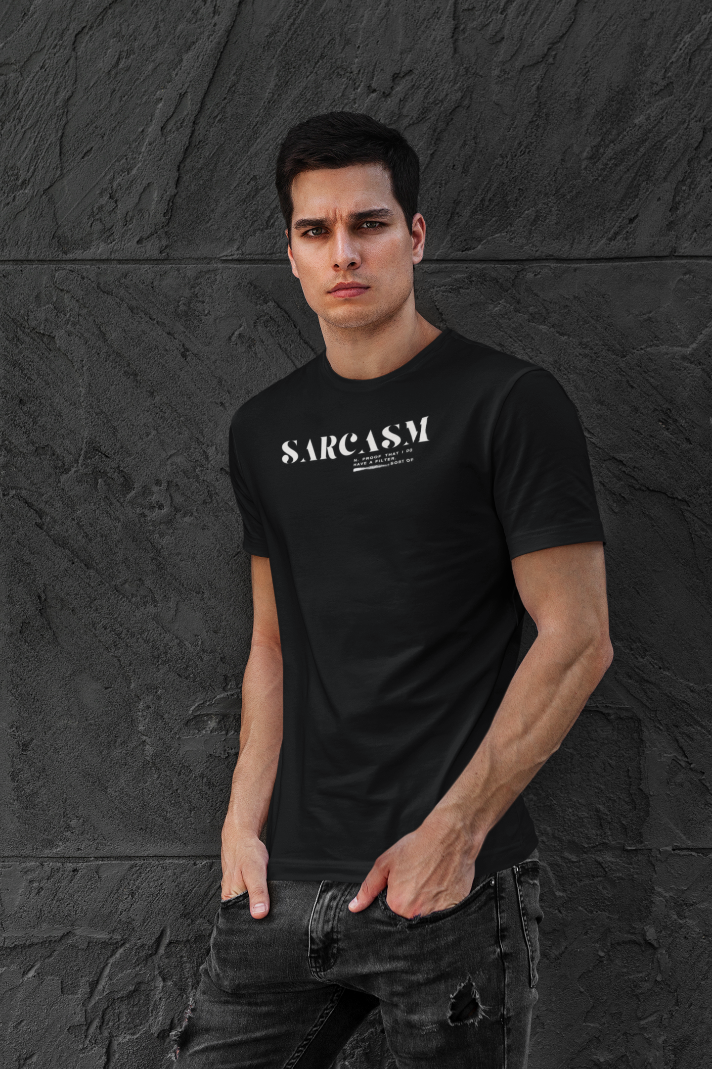 Sarcasm Unisex Heavy Cotton Tee - Funny Graphic Tee, Gifts for Friends, Casual Wear, Humor Shirt, Everyday Comfort