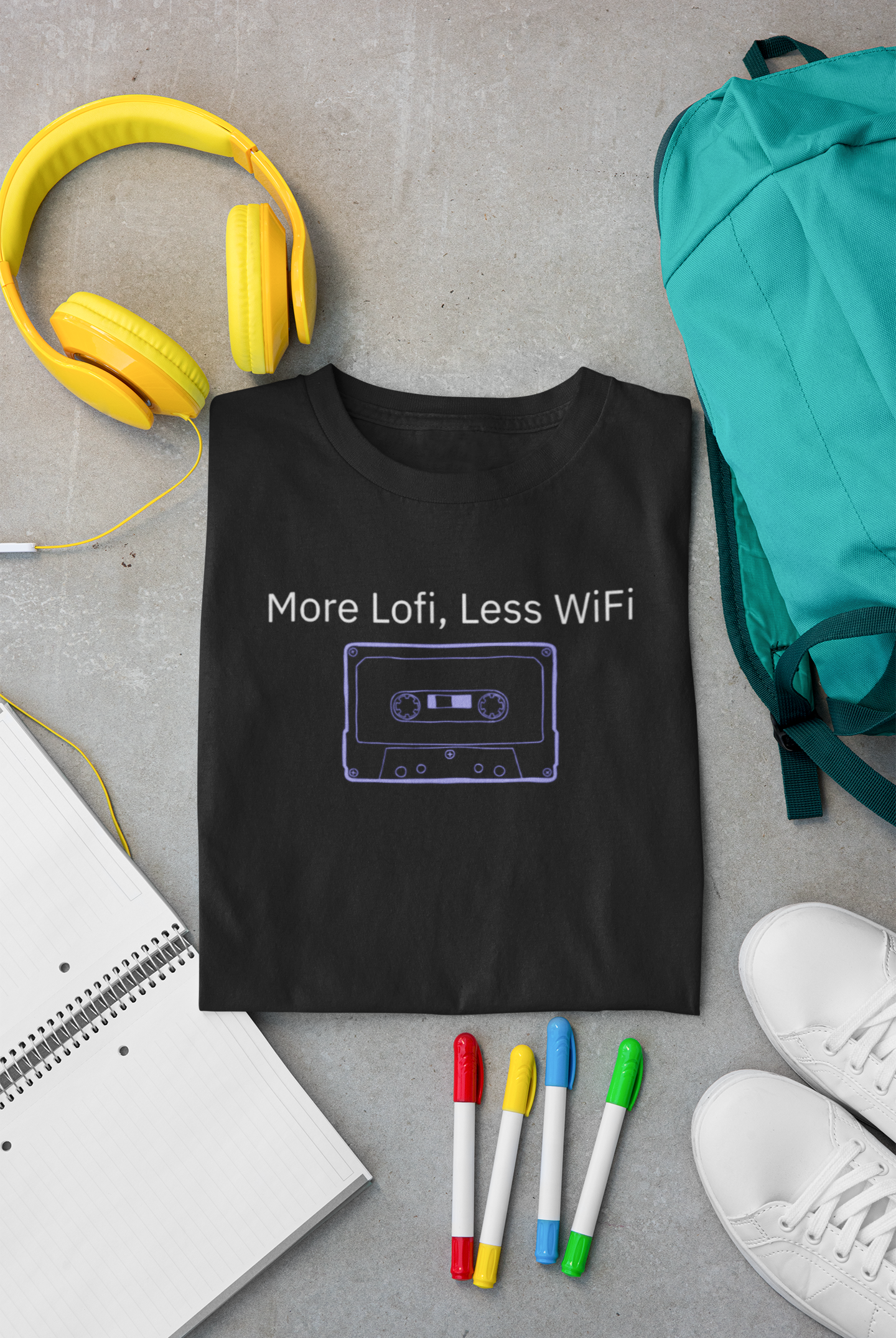 Lofi Cassette Tee - Funny Quote for Lofi Lovers Unisex Heavy Cotton