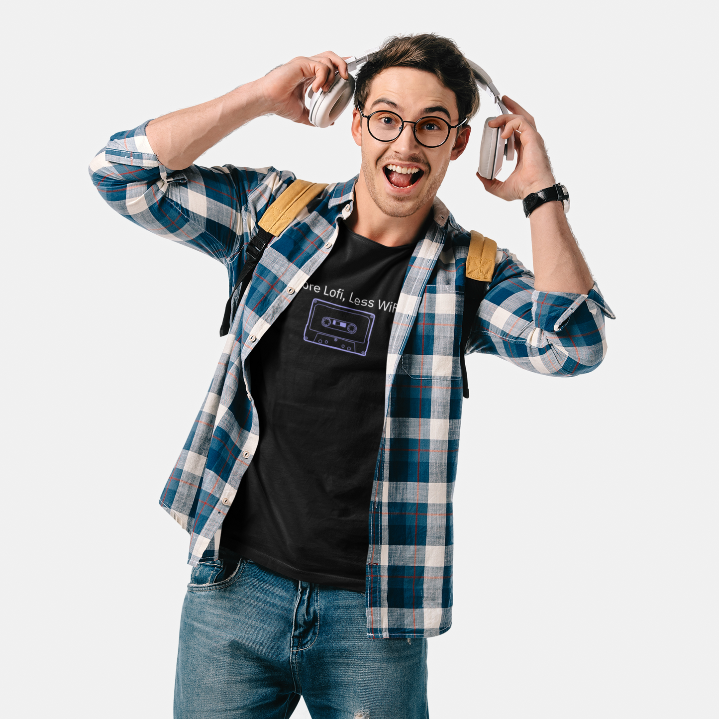 Lofi Cassette Tee - Funny Quote for Lofi Lovers Unisex Heavy Cotton