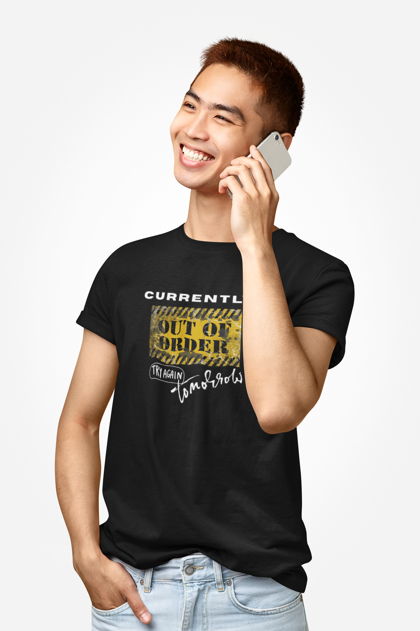 Funny Unisex Tee - Currently out of Order Try Again Tomorrow