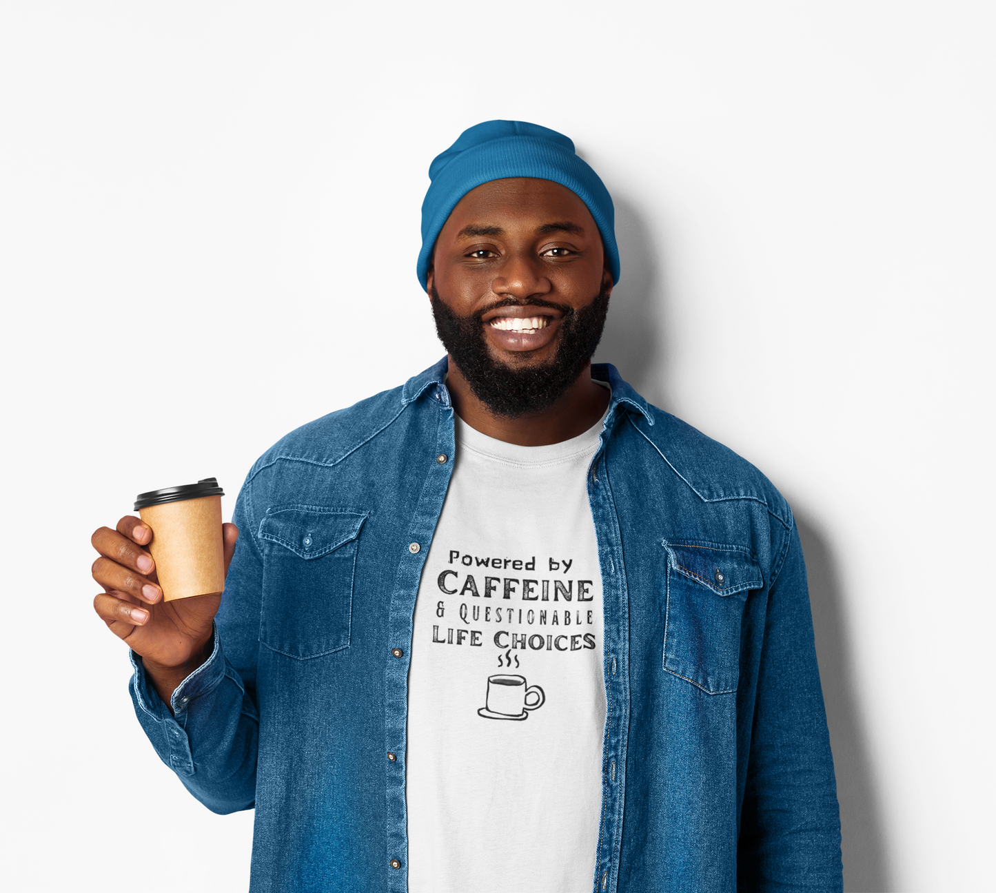 Graphic Tee - Powered by Caffeine & Questionable Life Choices
