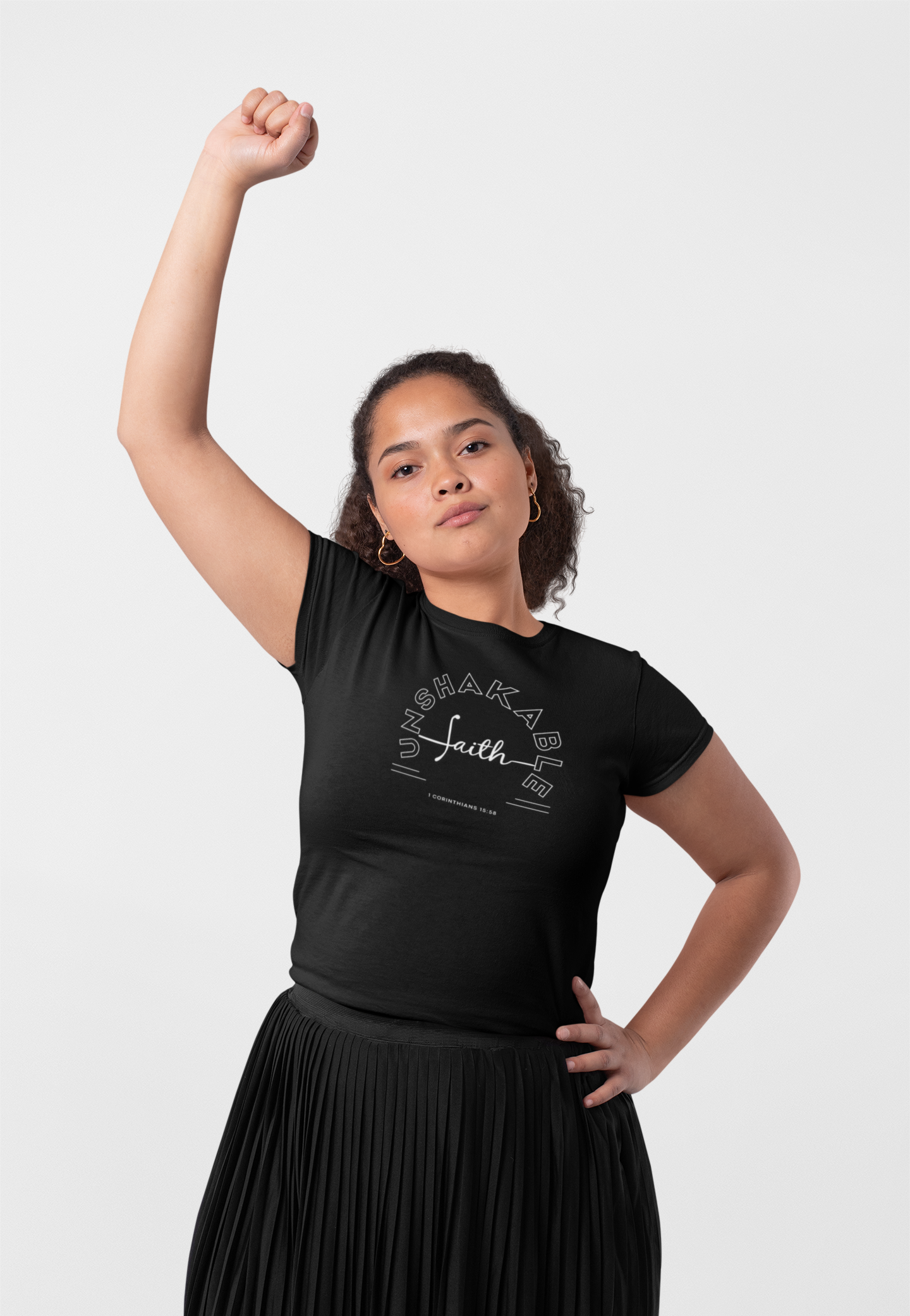 Faith Inspired Unisex Tee with 1 Corinthians 15:58 Verse