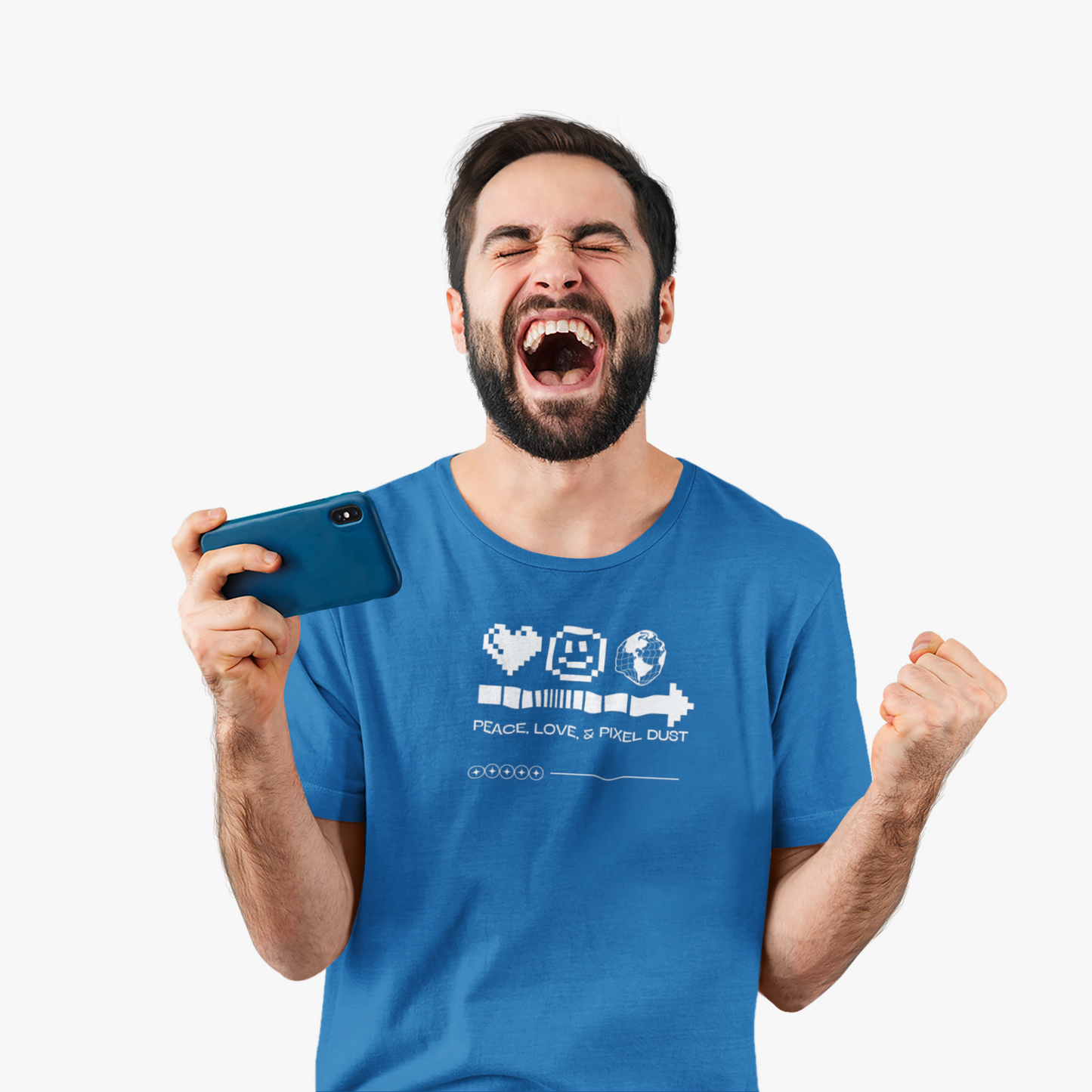 Peace, Love & Pixel Dust Unisex Tee | Retro Gaming Shirt | Gifts for Gamers, Vintage T-Shirt, 8-Bit Style Apparel