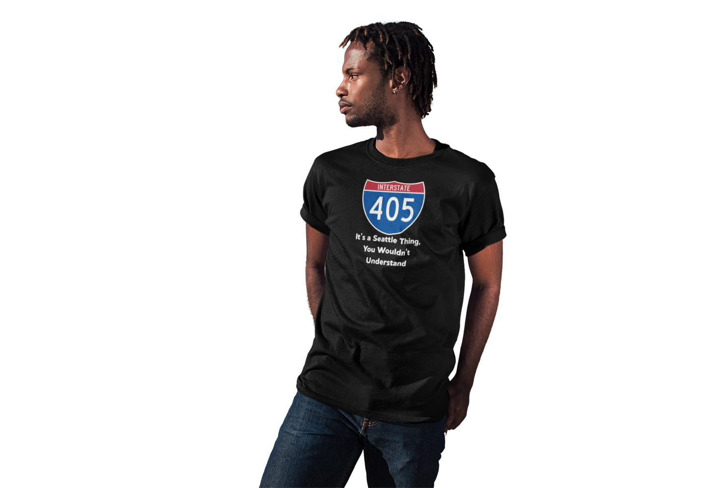 The 405, Casual T-Shirt, Urban Style Wear, Gift for Seattle Lovers, Travel Enthusiast Shirt