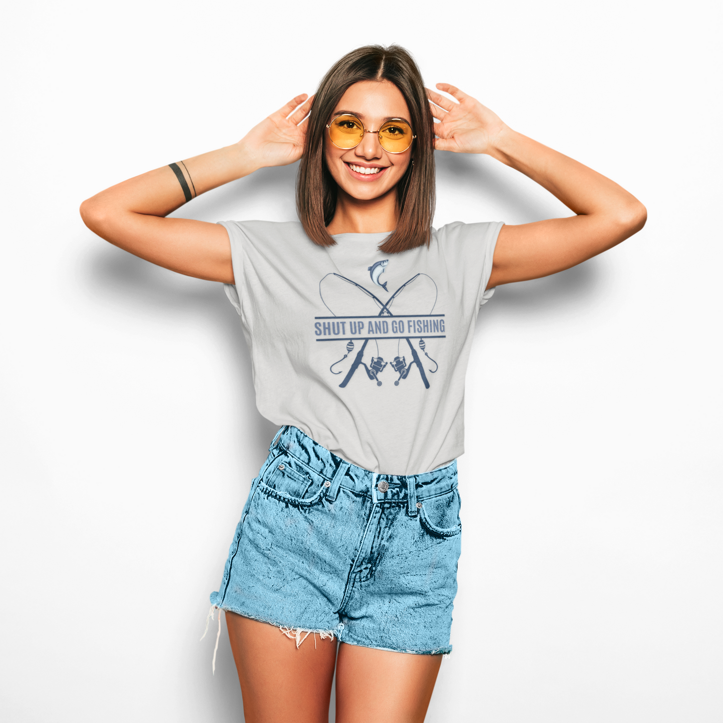 Funny Fishing Unisex Tee - Shut Up and Go Fishing