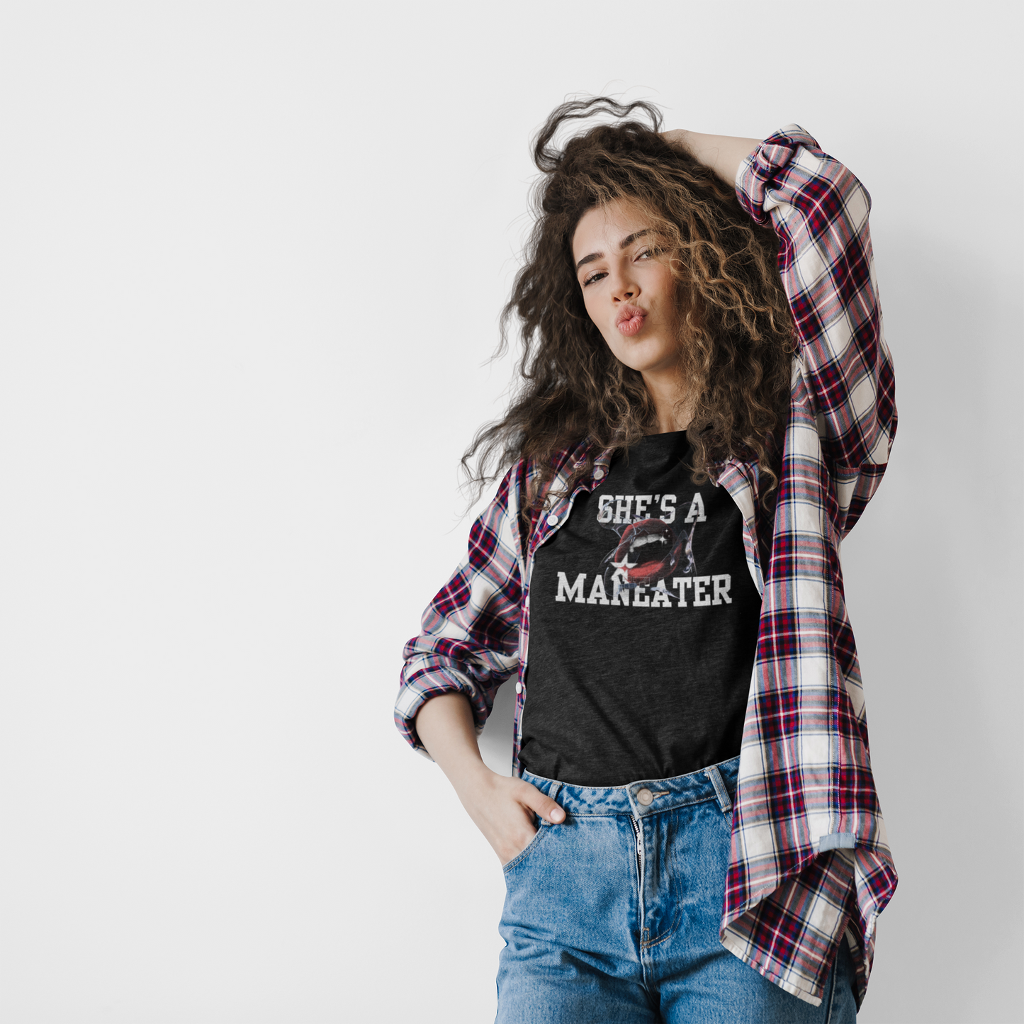 Watch Out Boy (Maneater), Funny T-Shirt for Women, Graphic Tee Gift, Casual Wear, Halloween Costume, Pop Culture Apparel