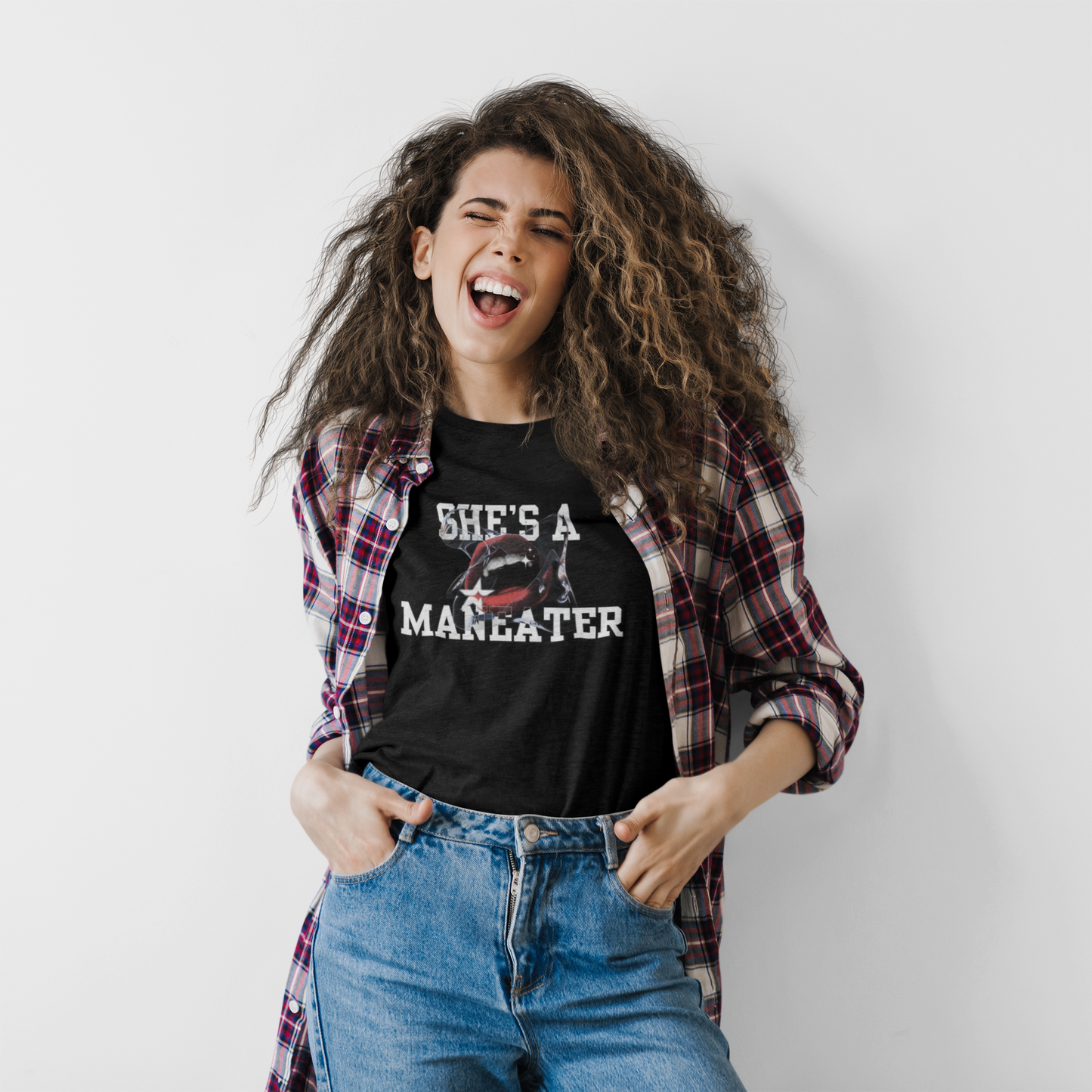 Watch Out Boy (Maneater), Funny T-Shirt for Women, Graphic Tee Gift, Casual Wear, Halloween Costume, Pop Culture Apparel