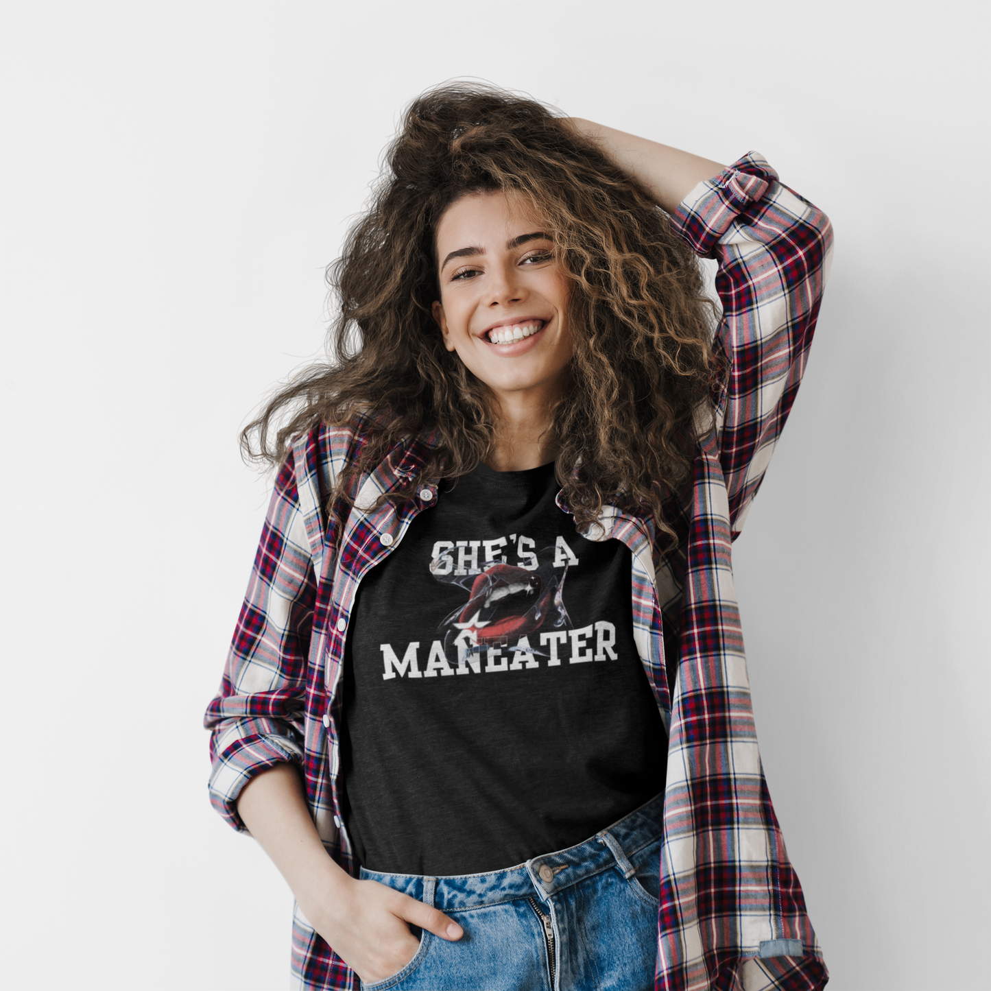 Watch Out Boy (Maneater), Funny T-Shirt for Women, Graphic Tee Gift, Casual Wear, Halloween Costume, Pop Culture Apparel