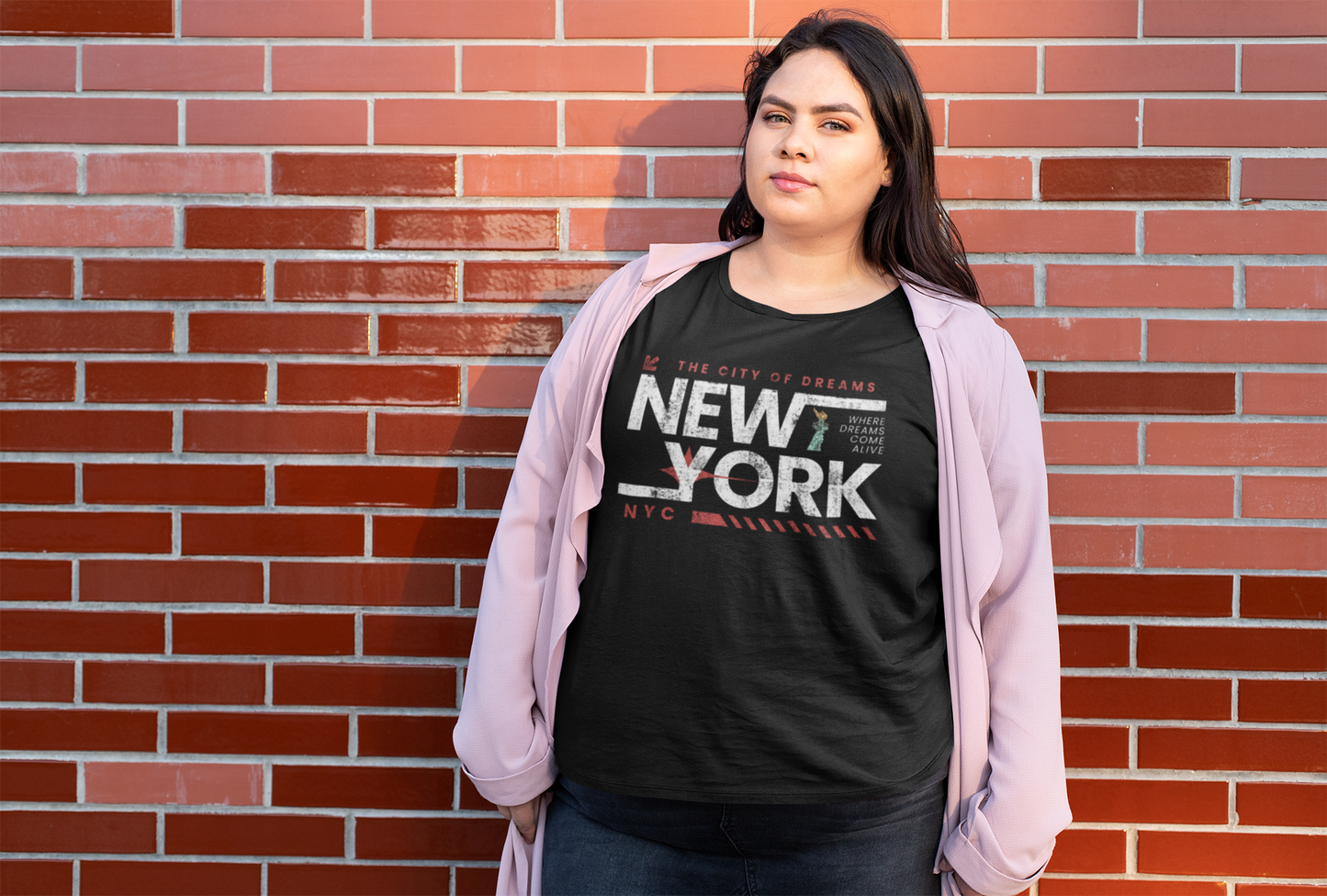 T-Shirt New York City Of Dreams Unisex Heavy Cotton Tee
