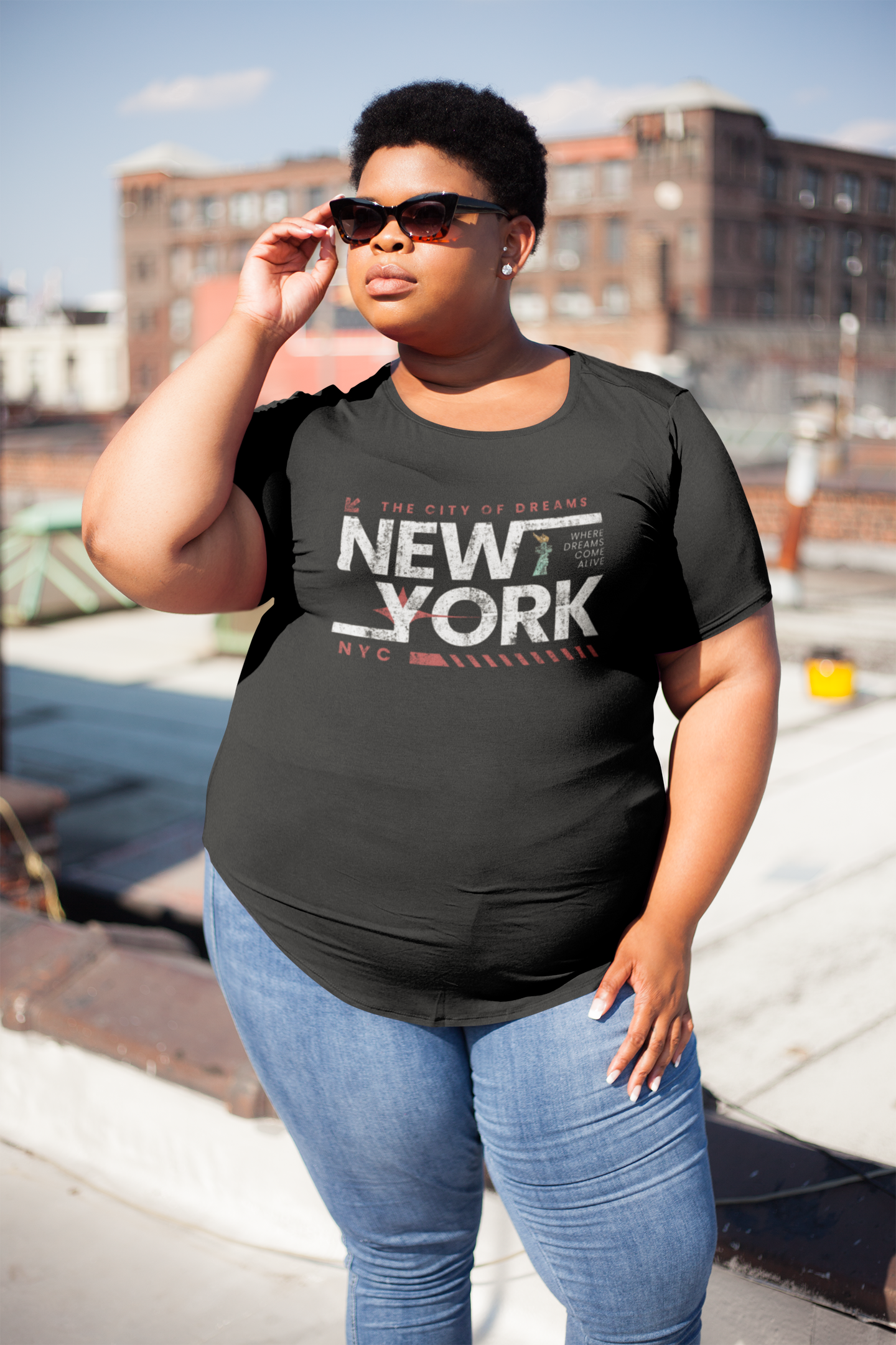 T-Shirt New York City Of Dreams Unisex Heavy Cotton Tee