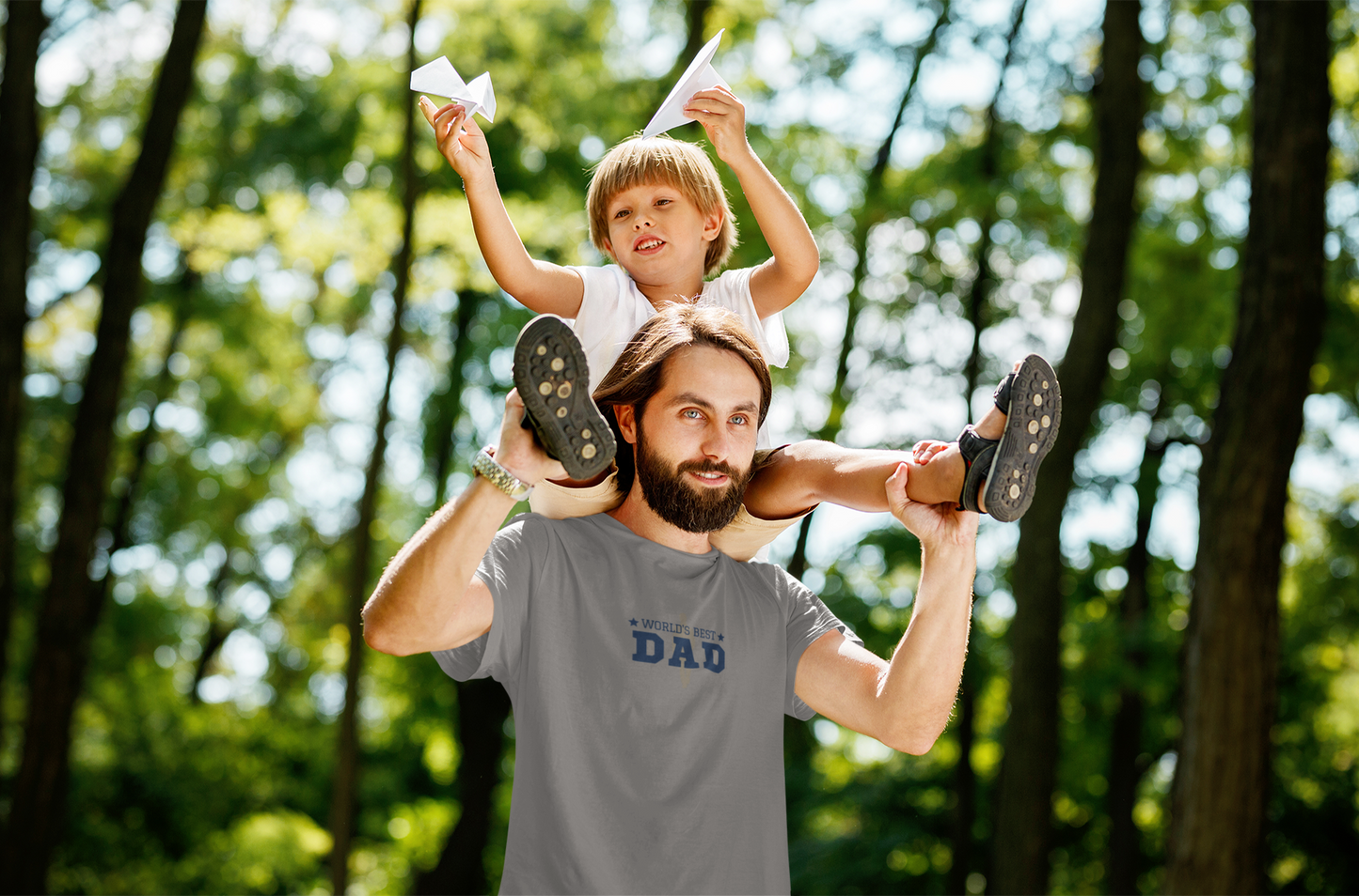 World's Best Dad T-Shirt – Unisex Garment-Dyed Tee for Father's Day