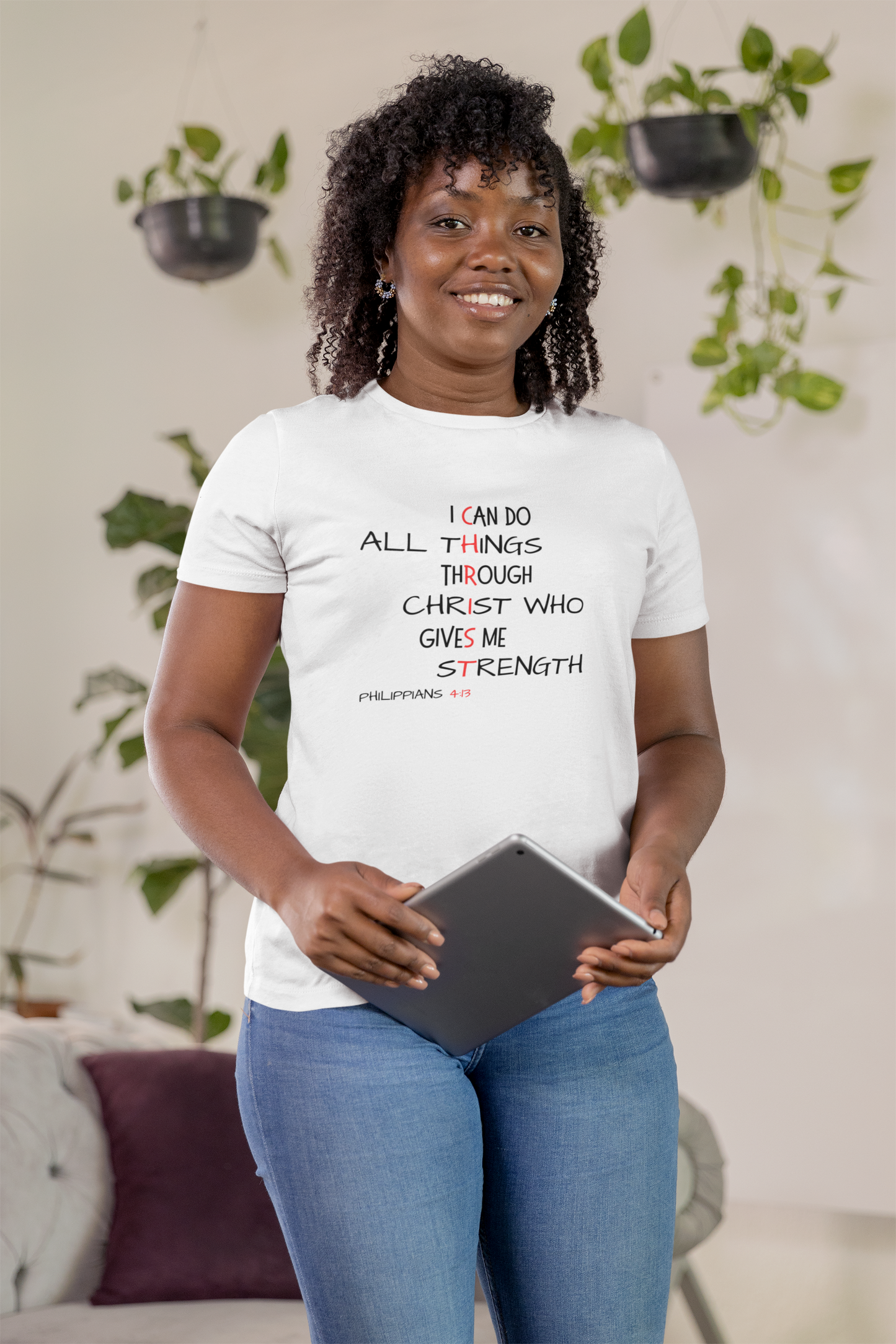 Inspirational Faith T-Shirt, Motivational Tee, Christian Apparel, Gift for Her, Strength Quote Shirt, Everyday Wear