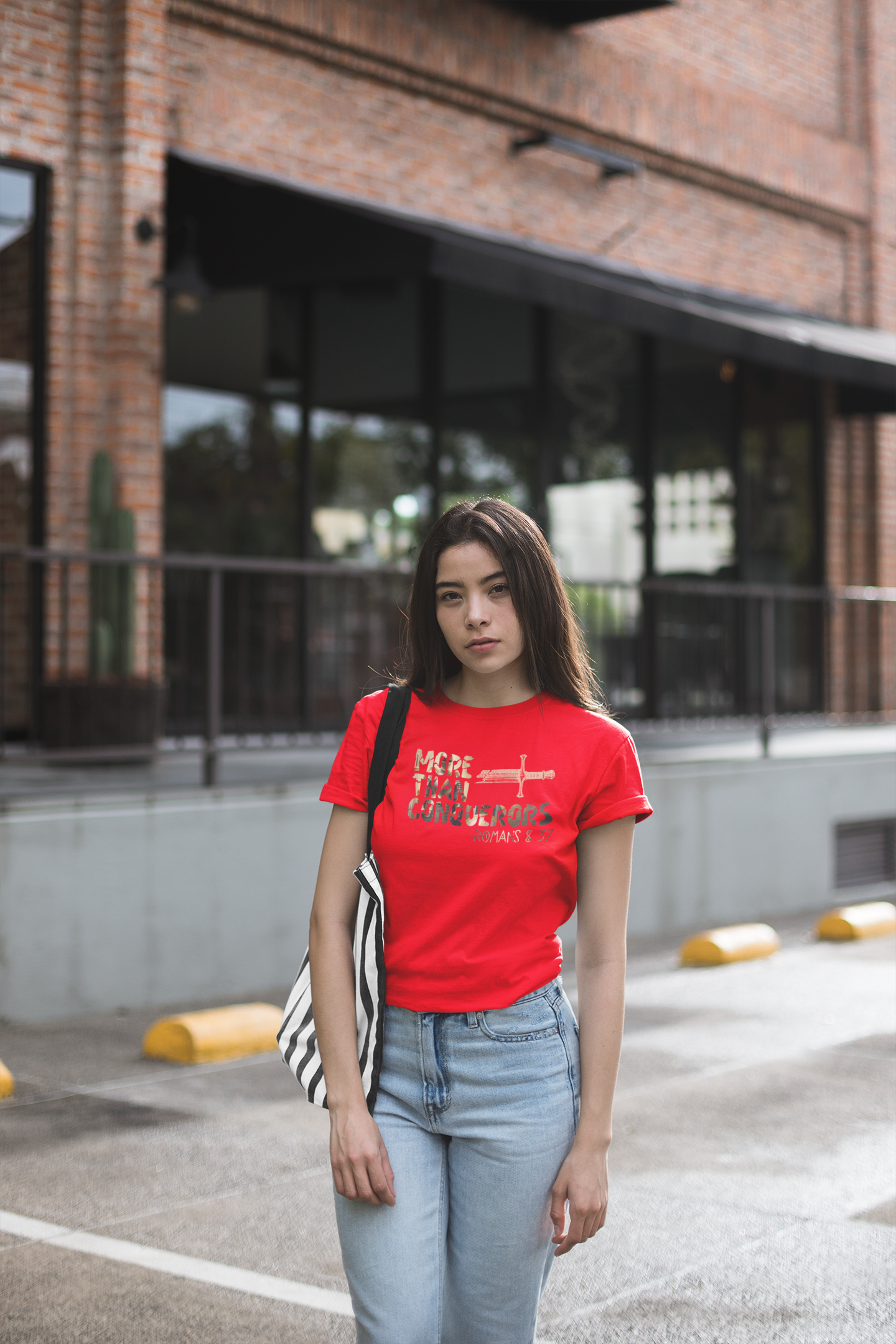 Faith T-Shirt - Inspirational More Than Conquerors Design