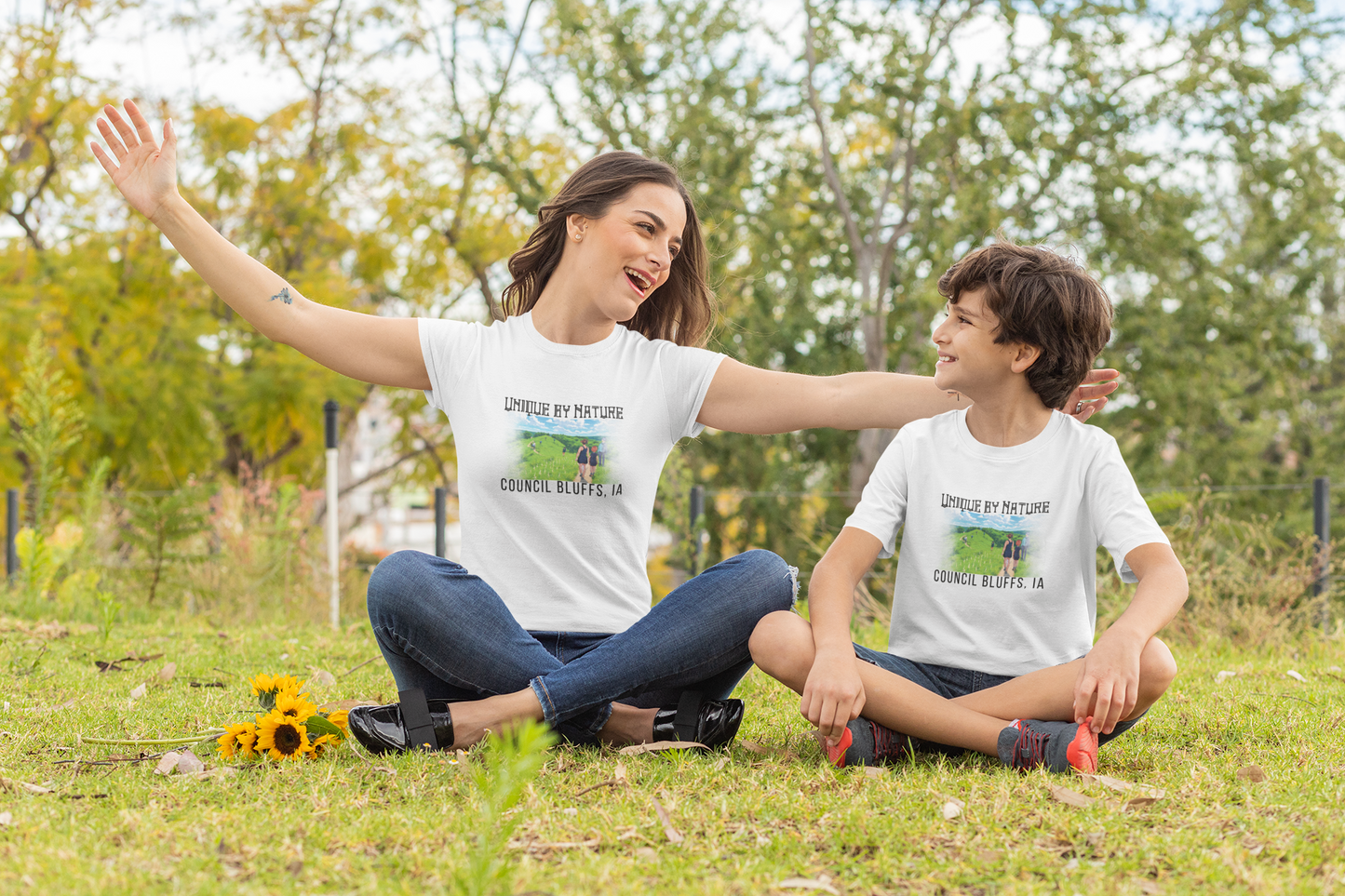 Iowan Nature Scenic Unisex T-Shirt - Unique by Nature - Council Bluffs