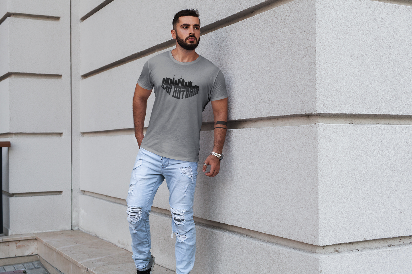 San Antonio Skyline Unisex Softstyle T-Shirt, Texas Souvenir Shirt, Travel Gift, Casual Wear, City Pride Tee