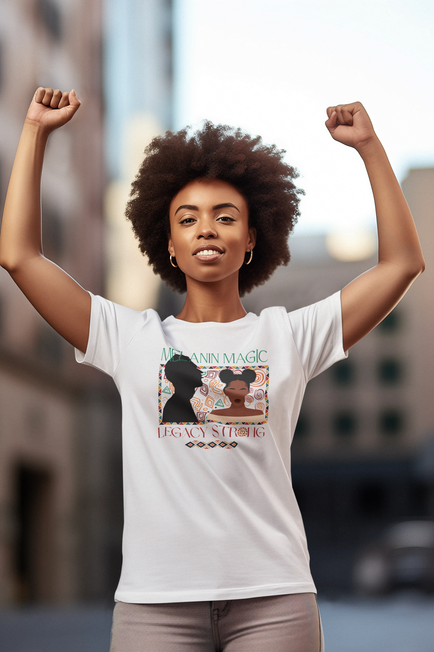 Melanin Magic Unisex T-Shirt, Afrocentric Tee, Black History Month, Cultural Pride Apparel, Gift for Her, Softstyle Fashion