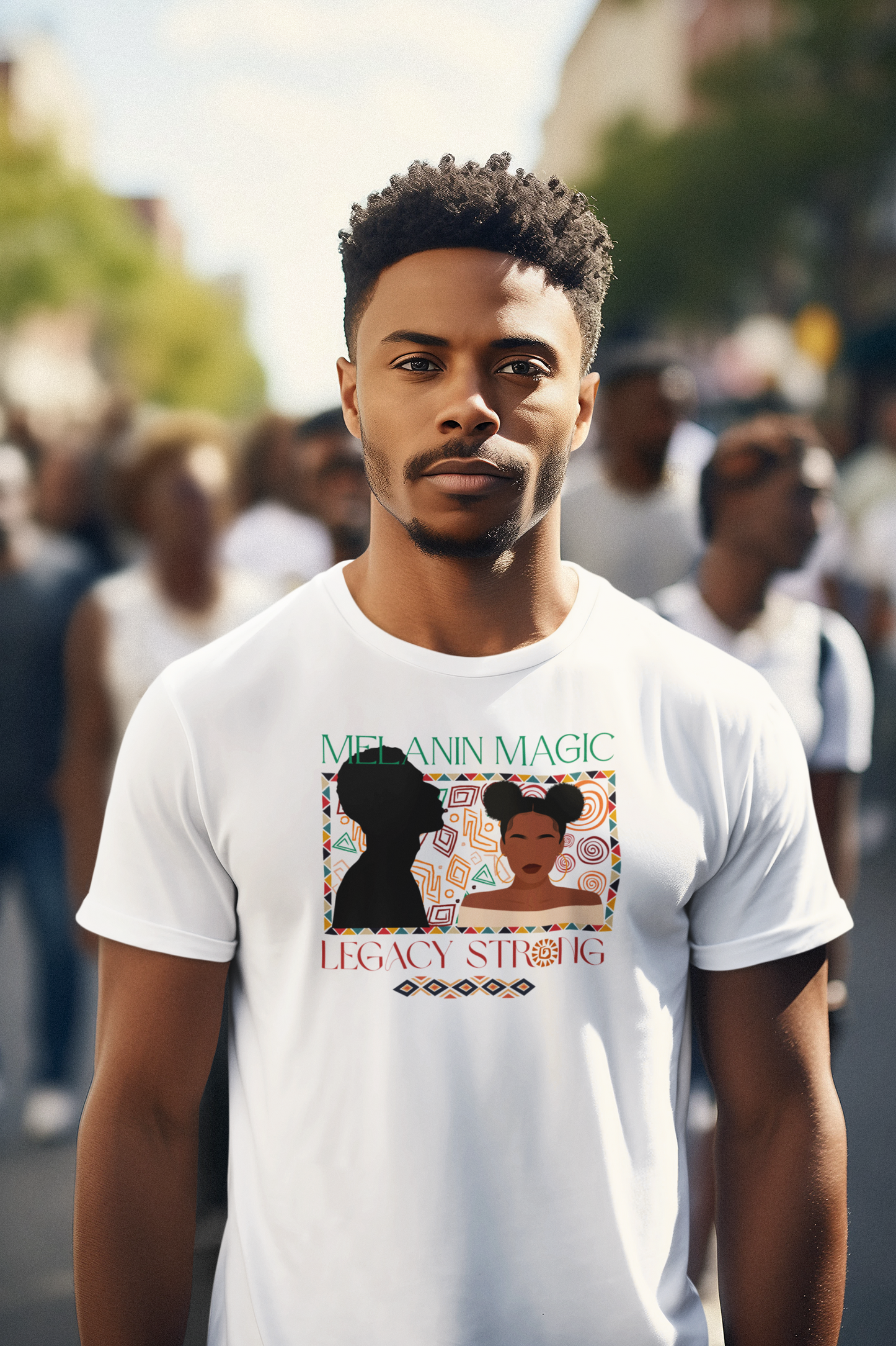 Melanin Magic Unisex T-Shirt, Afrocentric Tee, Black History Month, Cultural Pride Apparel, Gift for Her, Softstyle Fashion