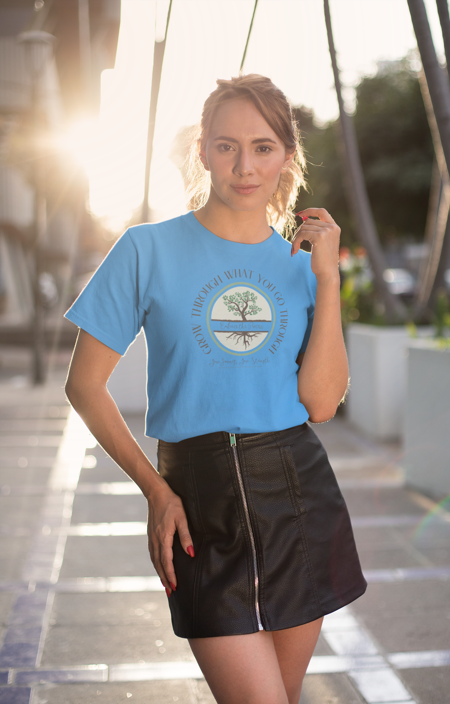 Motivational Unisex T-Shirt Embrace the Process and Grow Through What You Go Through