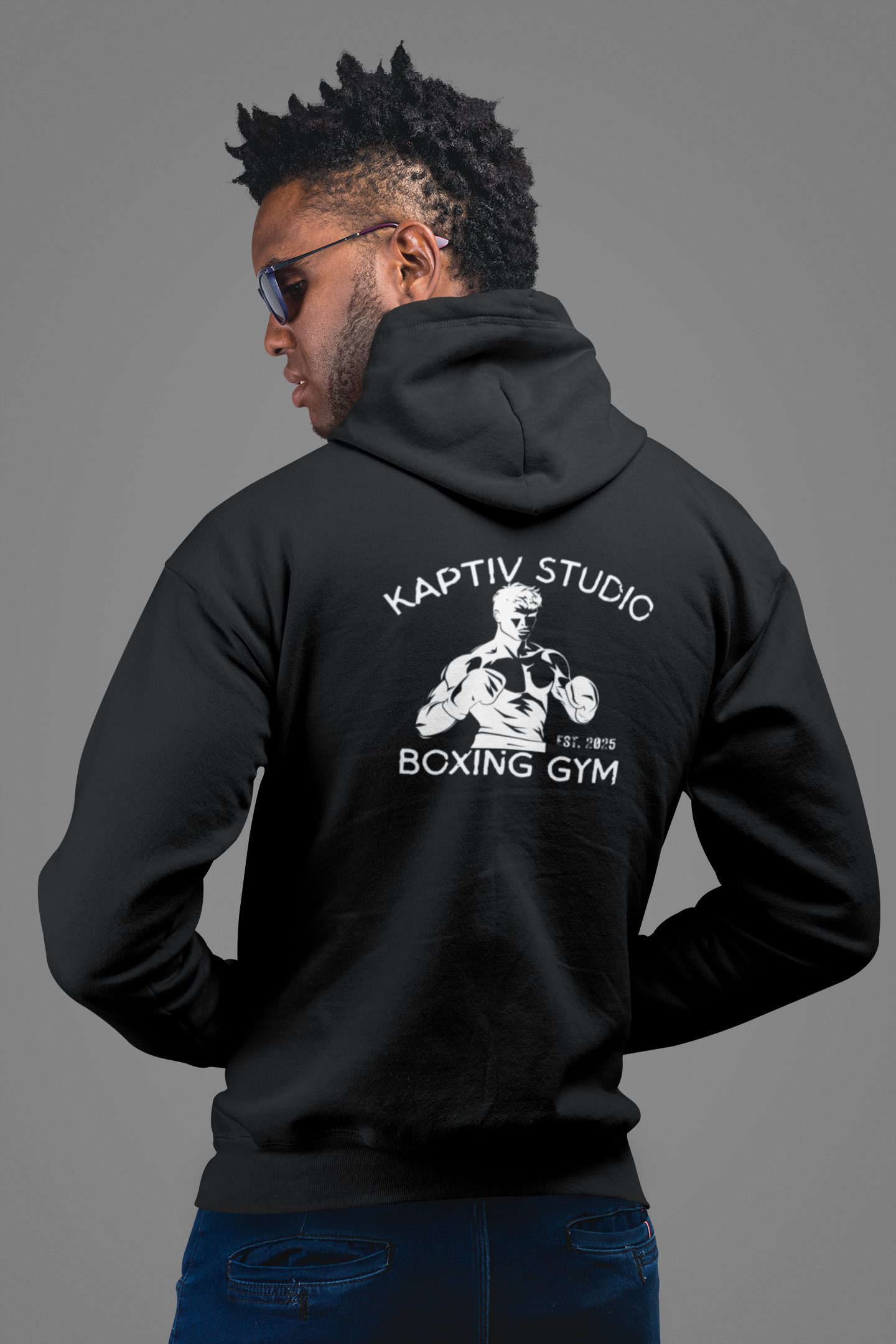 Kaptiv Studio Boxing Gym Hoodie - Unisex Heavy Blend™ Sweatshirt, Fitness Apparel, Workout Hoodie, Boxing Gifts, Gym Clothing