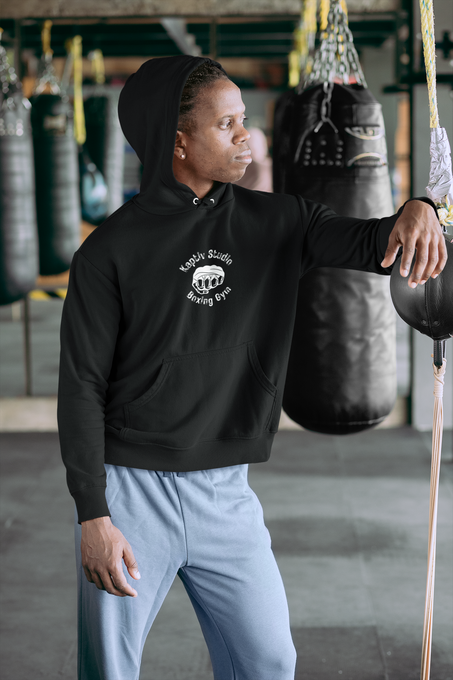 Kaptiv Studio Boxing Gym Hoodie - Unisex Heavy Blend™ Sweatshirt, Fitness Apparel, Workout Hoodie, Boxing Gifts, Gym Clothing