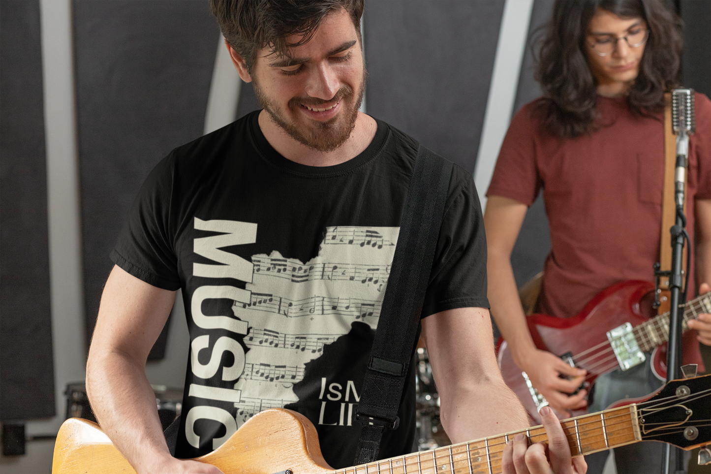 Music Is My Life Unisex Softstyle T-Shirt | Gift for Musicians, Music Lovers, Concert Attendees, Casual Wear, Music Festivals