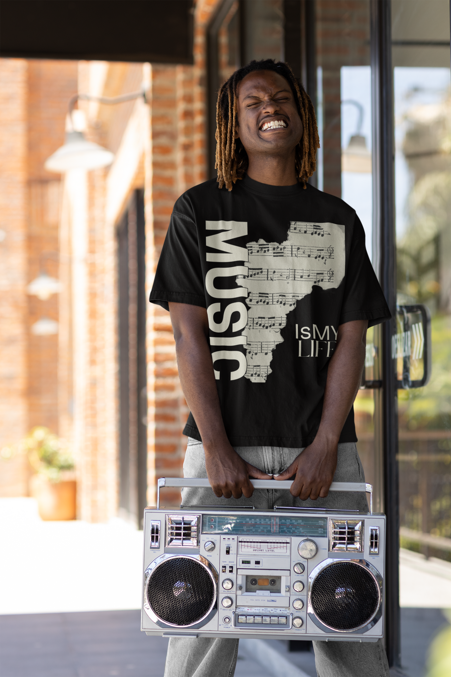 Music Is My Life Unisex Softstyle T-Shirt | Gift for Musicians, Music Lovers, Concert Attendees, Casual Wear, Music Festivals