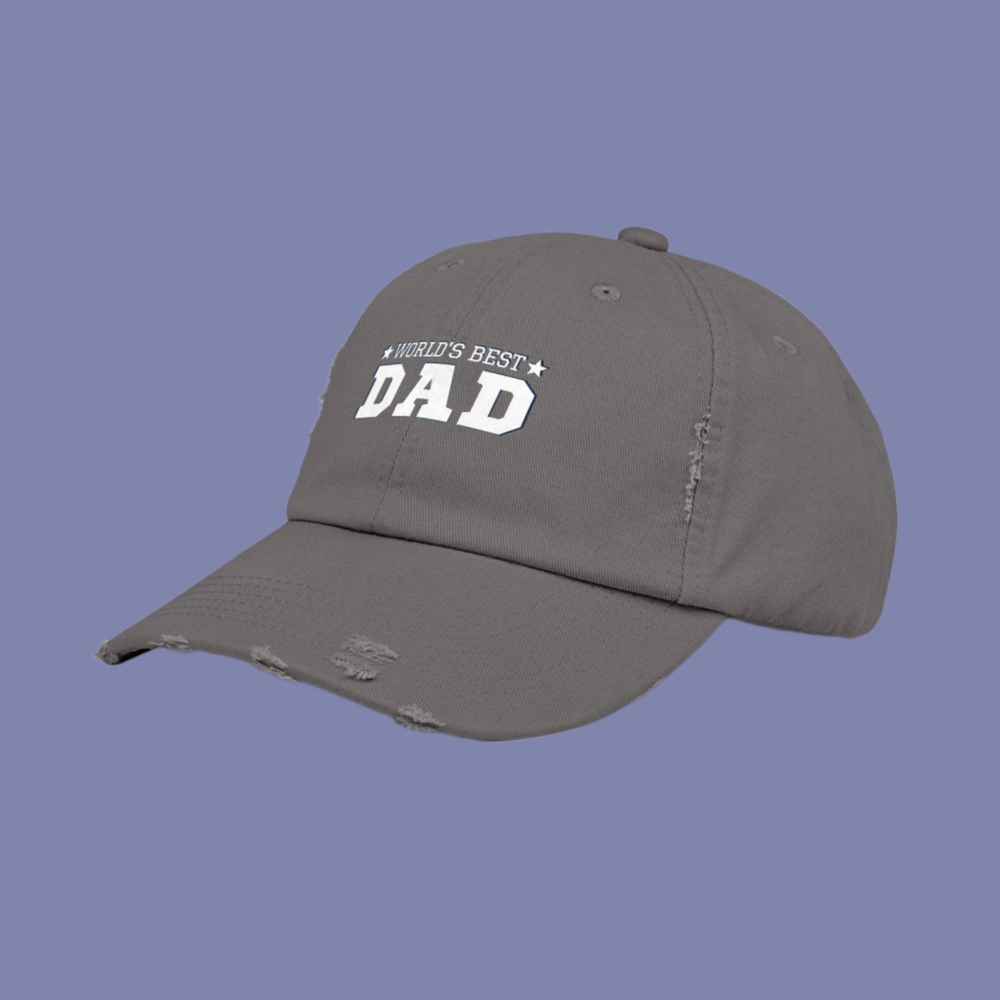 World's Best Dad Distressed Cap - Unisex Gift for Father's Day