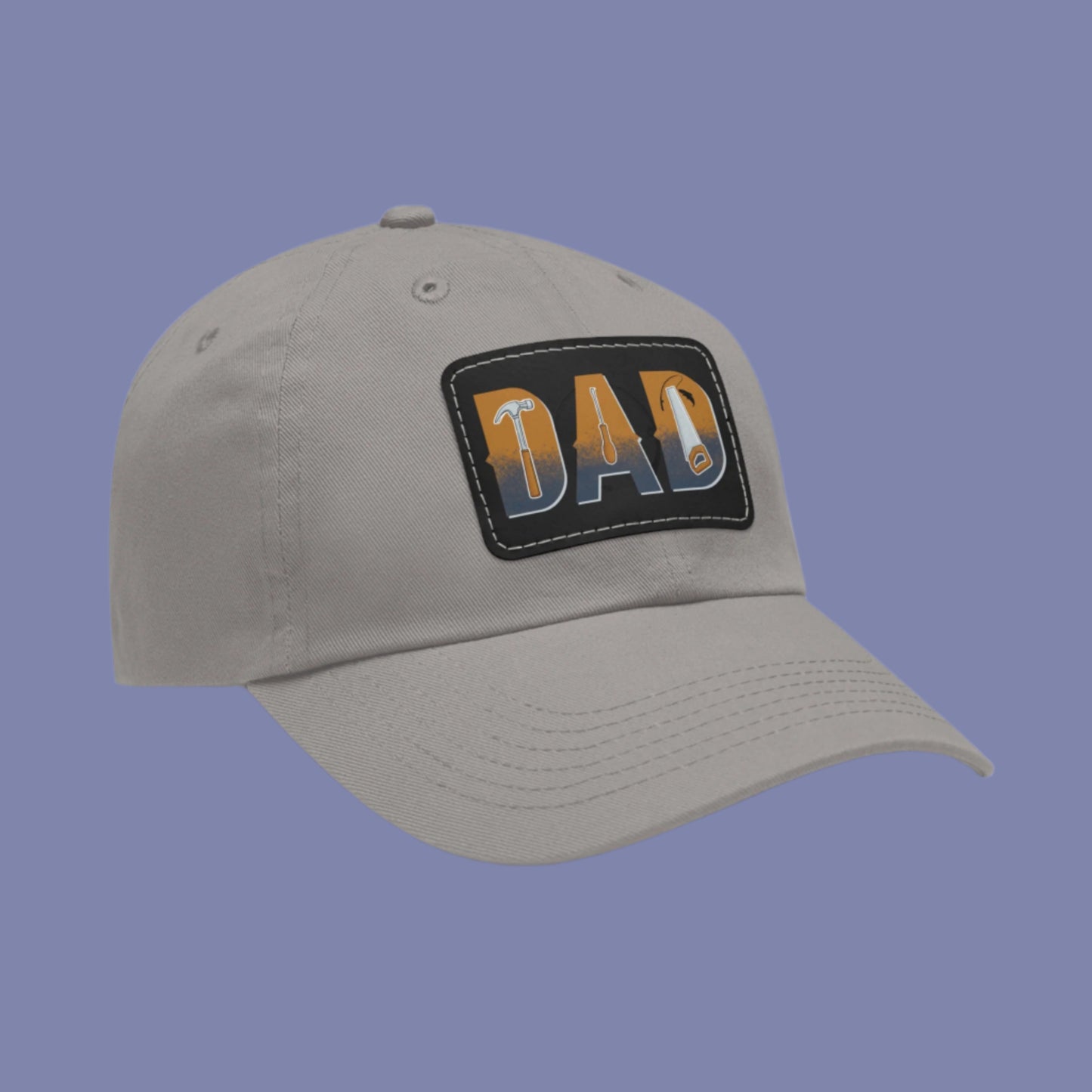 Stylish Dad Hat with Leather Patch, Gift for Father's Day, Casual Headwear, Trendy Cap, Outdoor Accessories