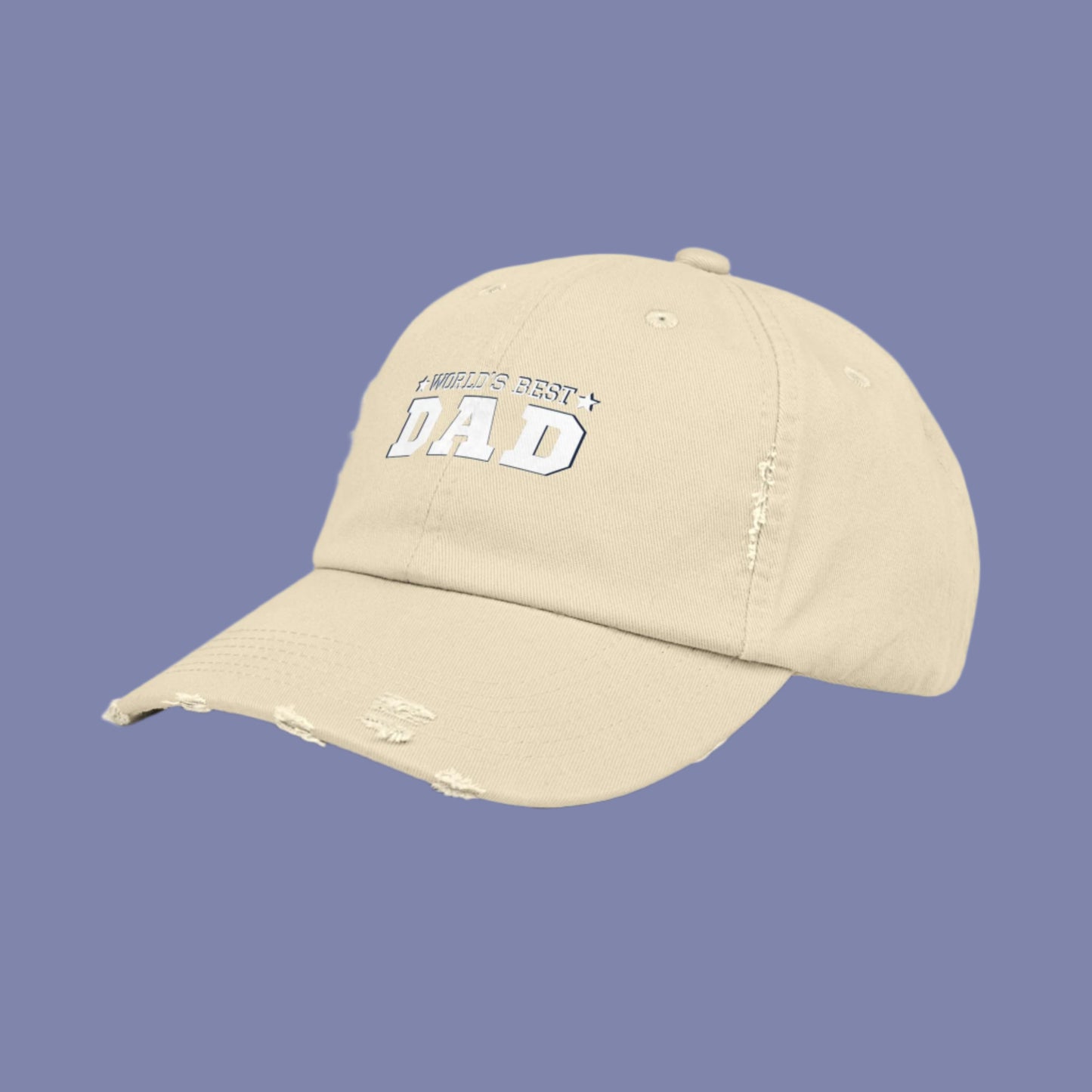 World's Best Dad Distressed Cap - Unisex Gift for Father's Day