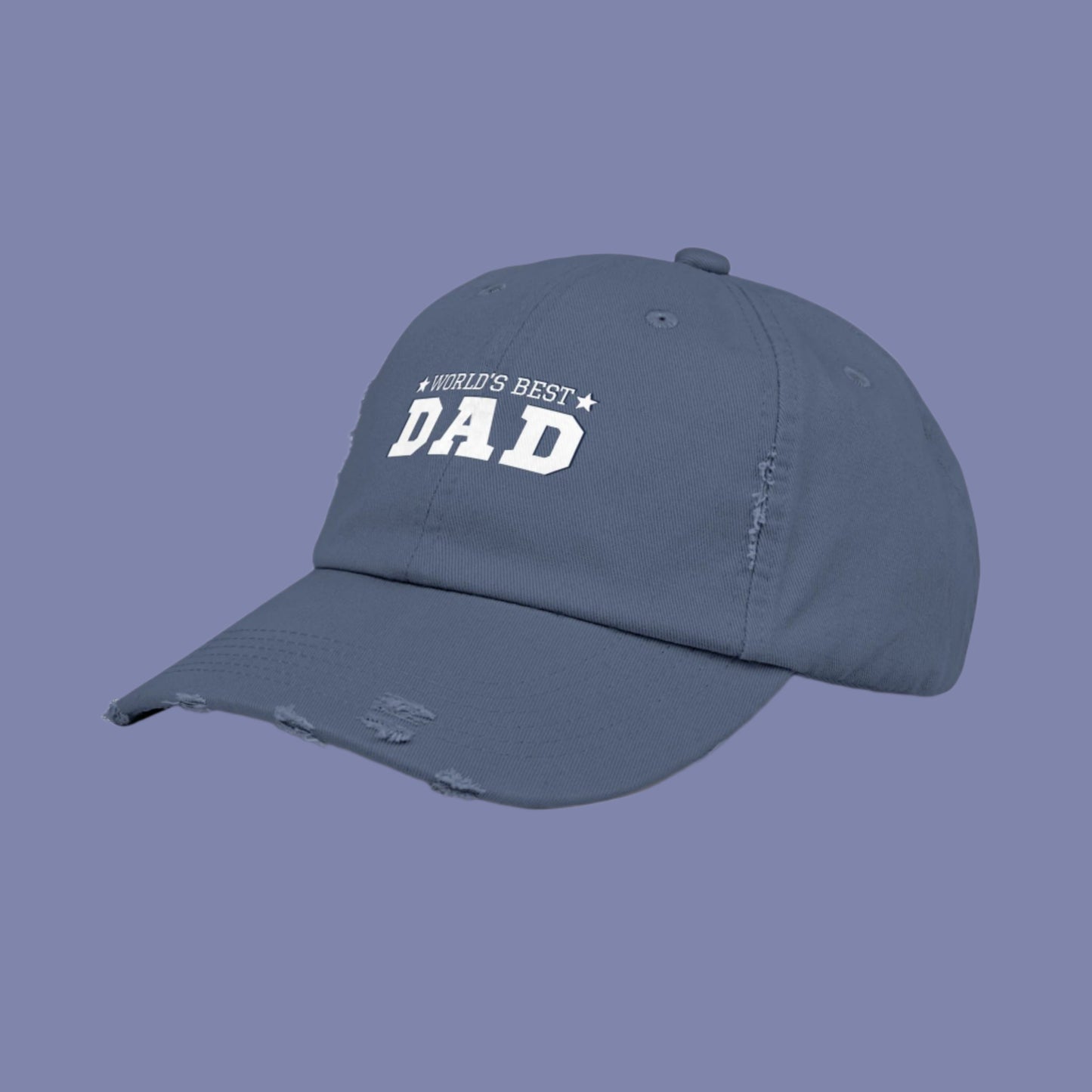 World's Best Dad Distressed Cap - Unisex Gift for Father's Day