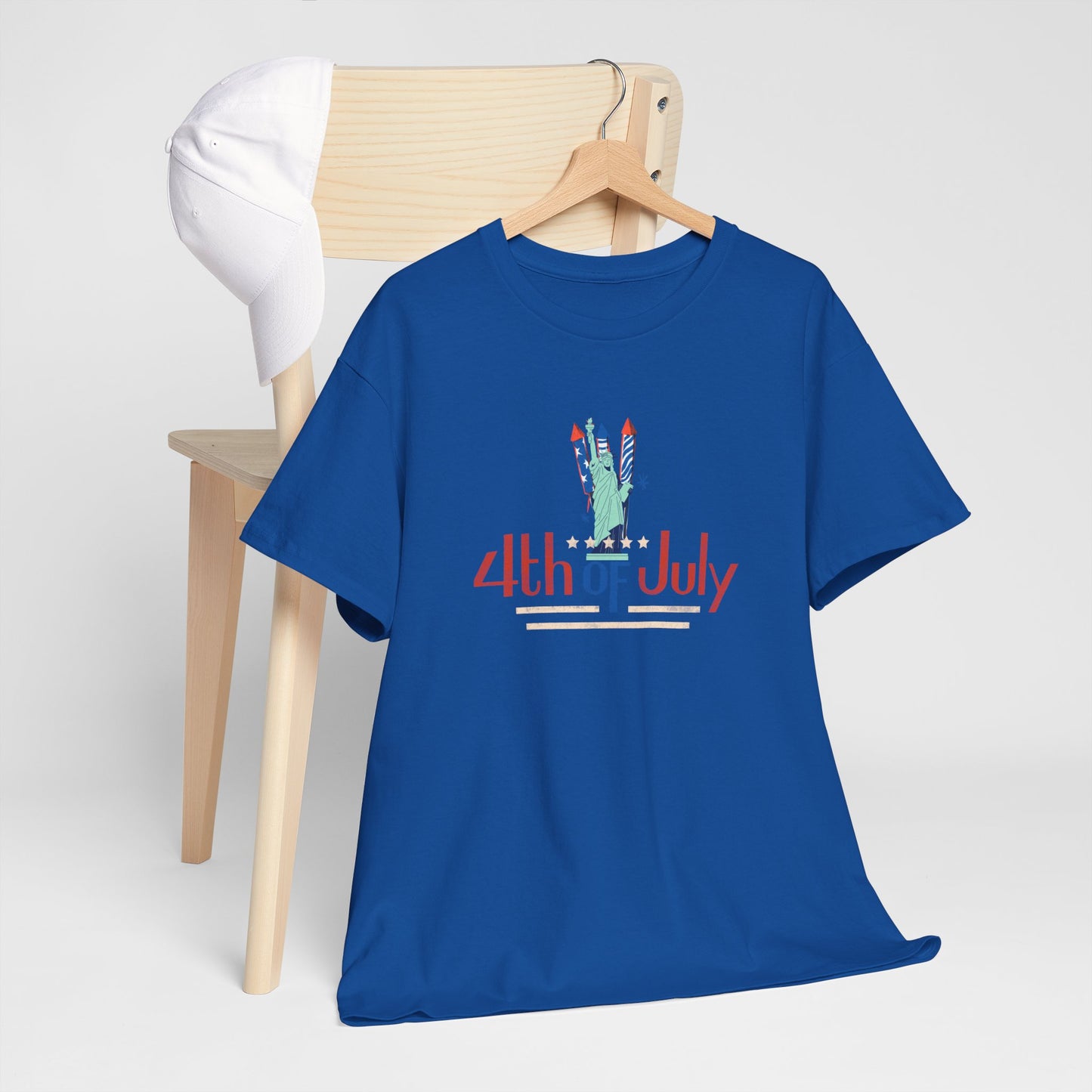 4th Of July Unisex Heavy Cotton Tee Patriotic Independence Day Shirt Casual Summer Wear USA Pride T Shirt Holiday Gift Idea