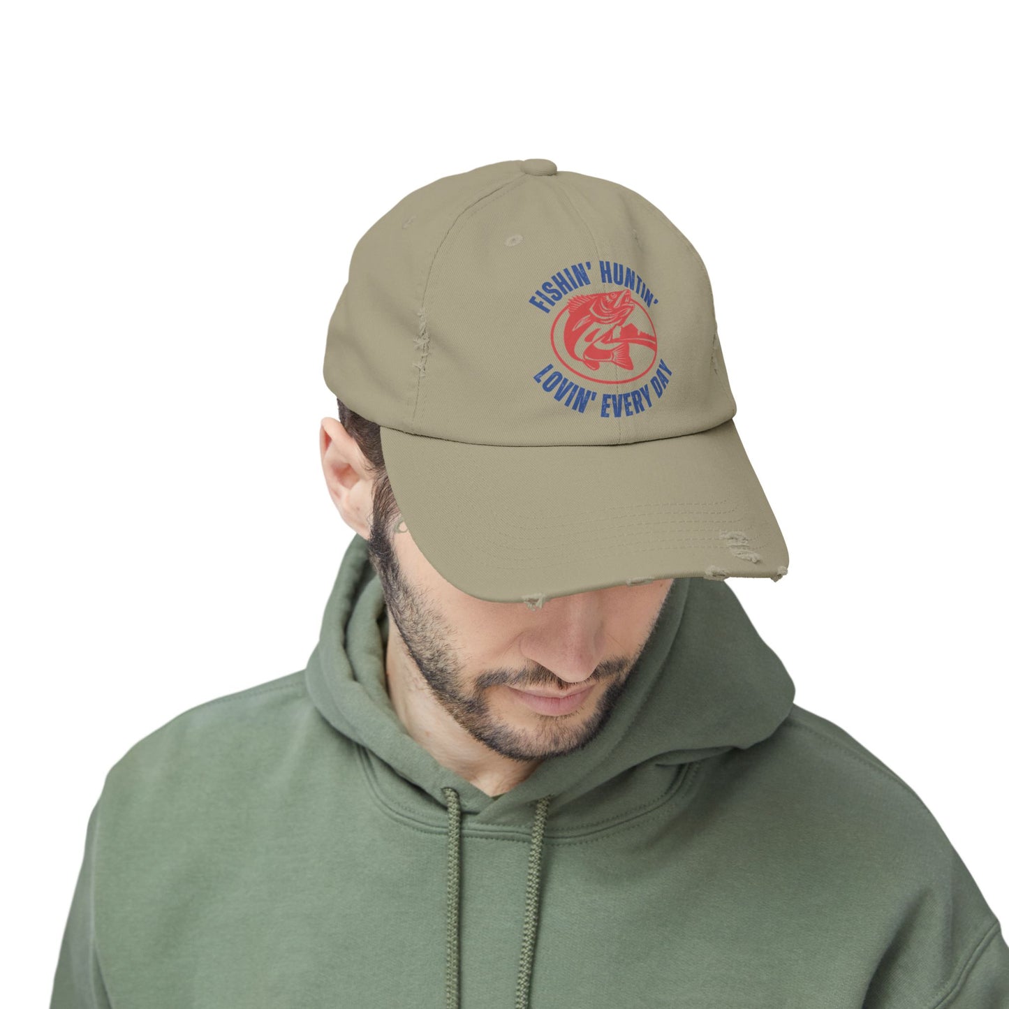 Cap with Fishin Huntin Lovin Everyday Design - Unisex