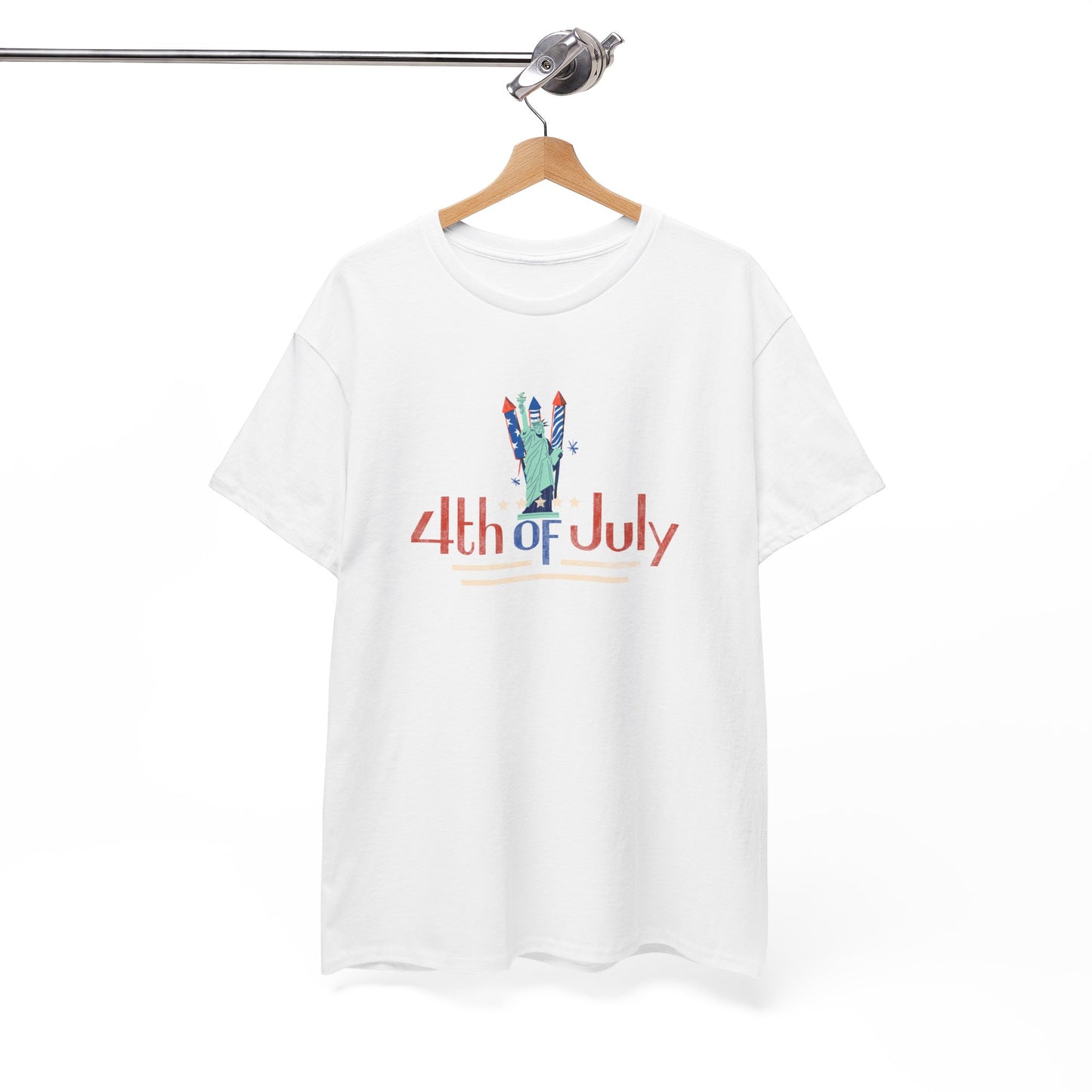 4th Of July Unisex Heavy Cotton Tee Patriotic Independence Day Shirt Casual Summer Wear USA Pride T Shirt Holiday Gift Idea
