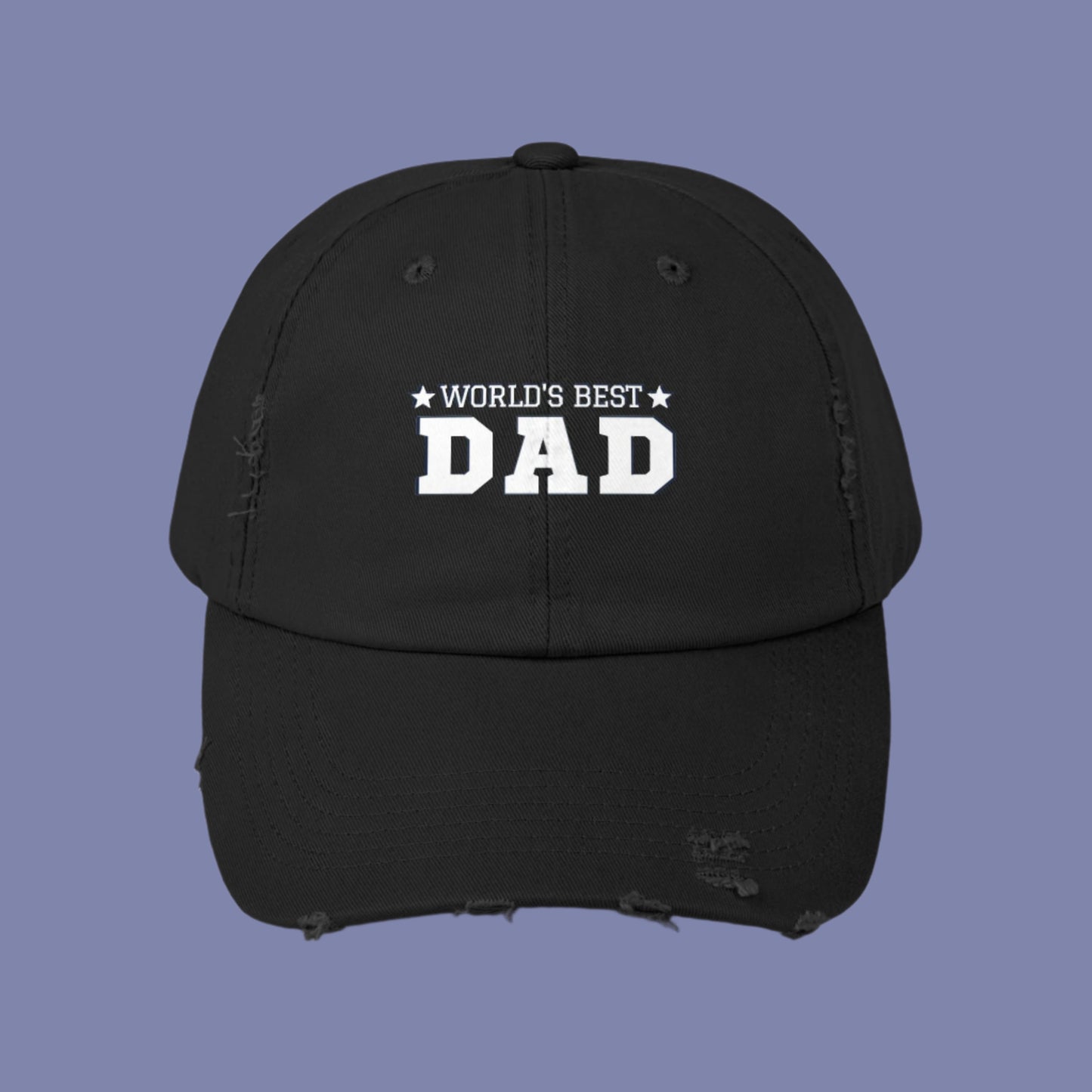 World's Best Dad Distressed Cap - Unisex Gift for Father's Day