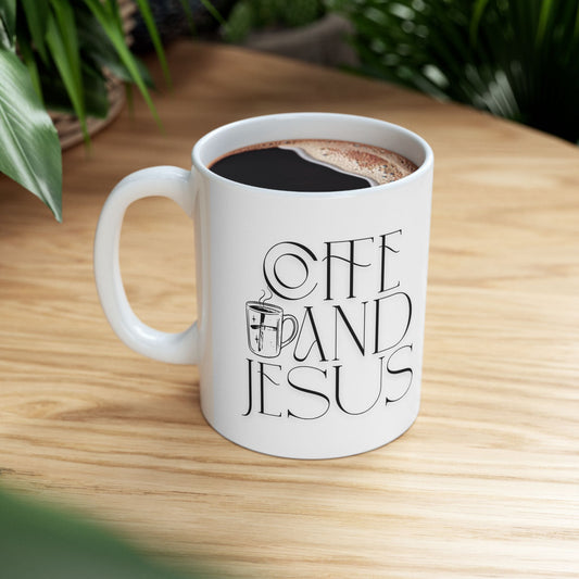 Coffee and Jesus Ceramic Mug
