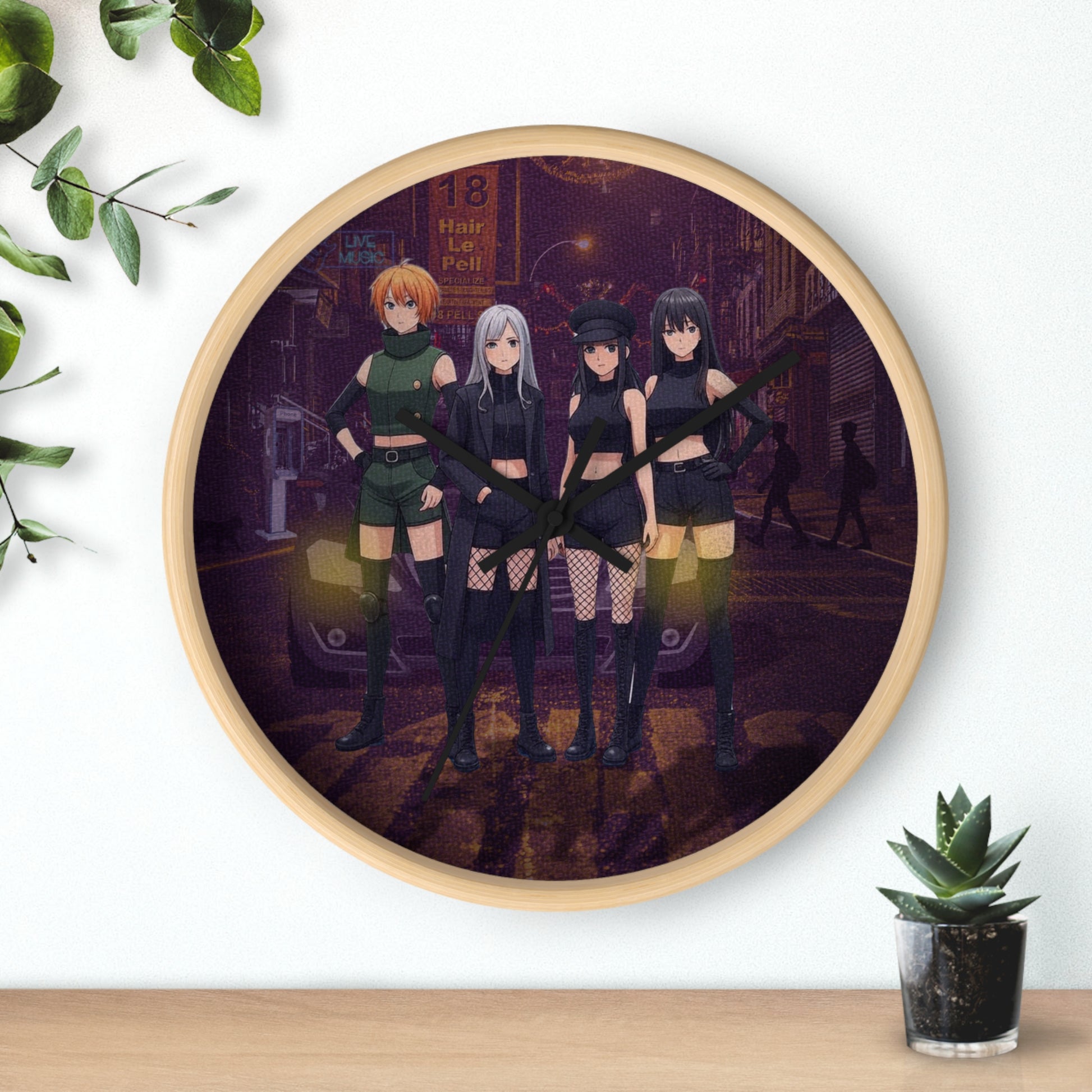 Anime-Inspired Wall Clock: Home Decor for Fans & Geeky Enthusiasts