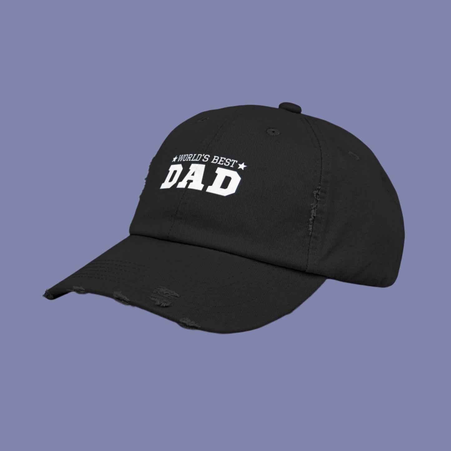 World's Best Dad Distressed Cap - Unisex Gift for Father's Day